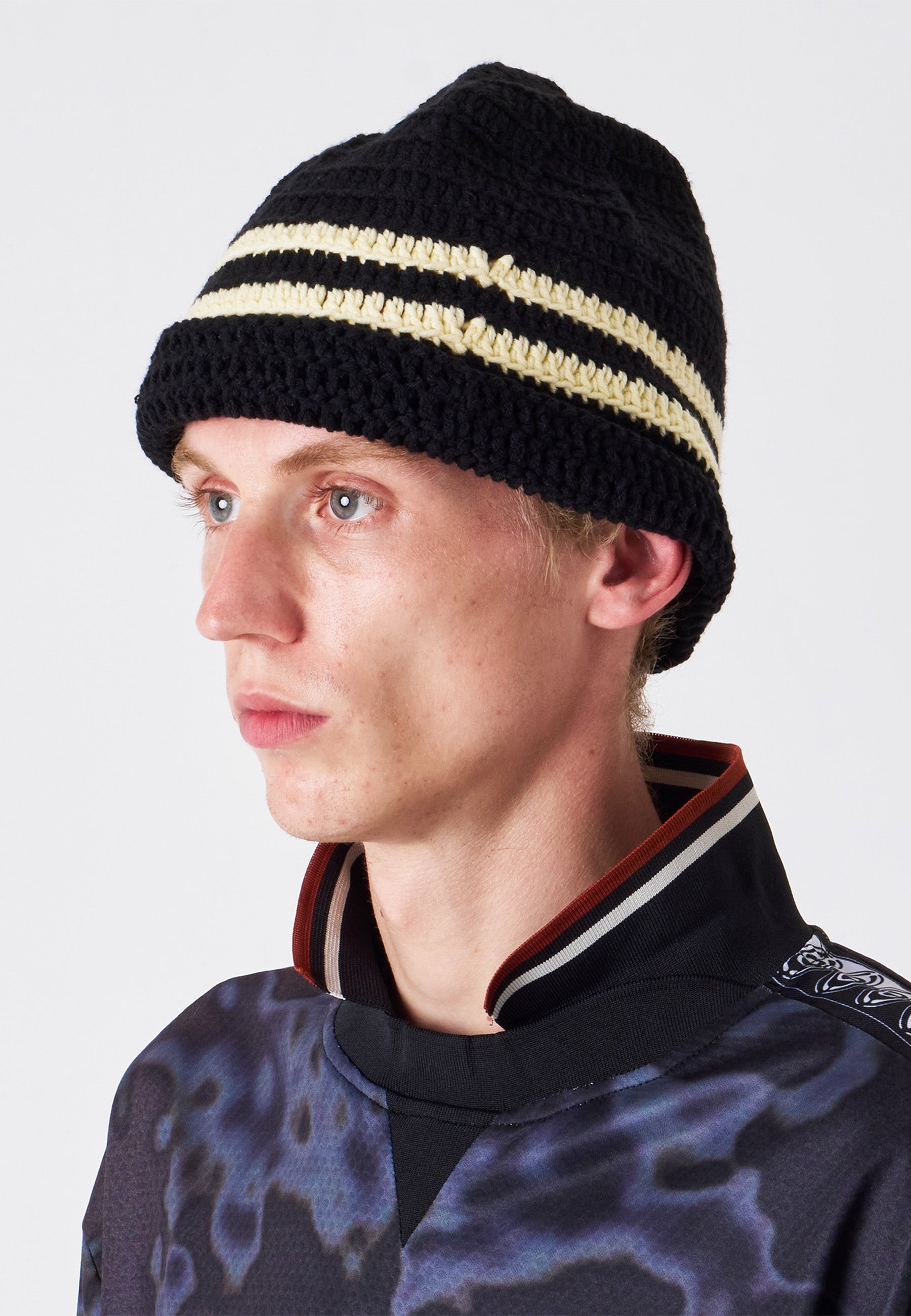 Striped Crochet Beanie