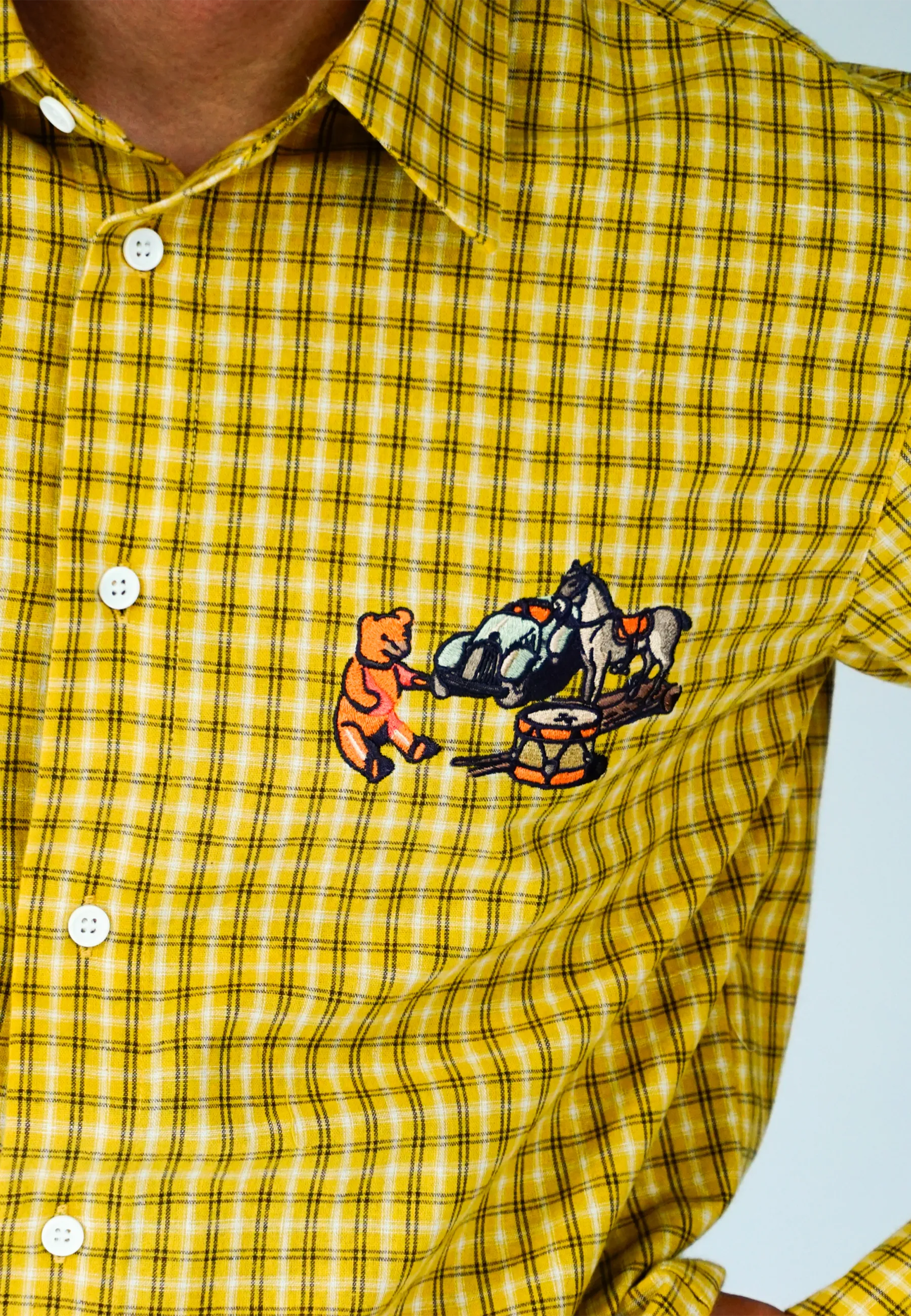 Toys Flannel Shirt - Yellow Plaid
