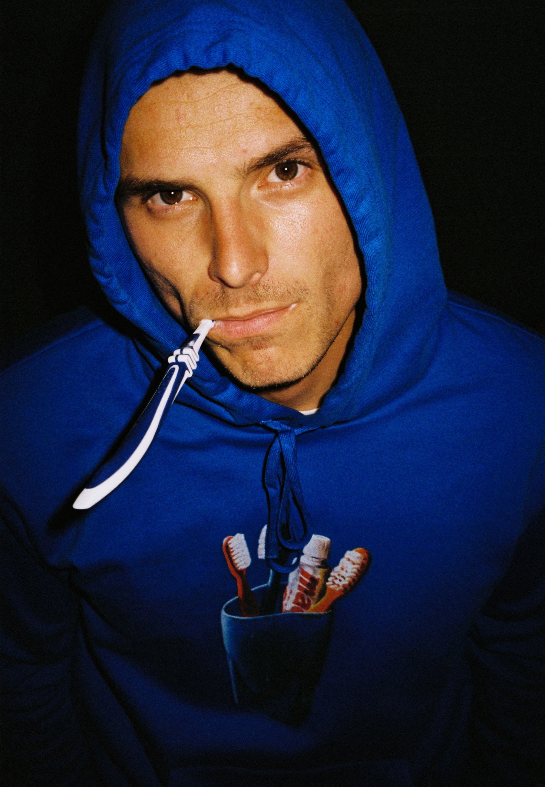 Toothpaste Hoodie - Royal Blue