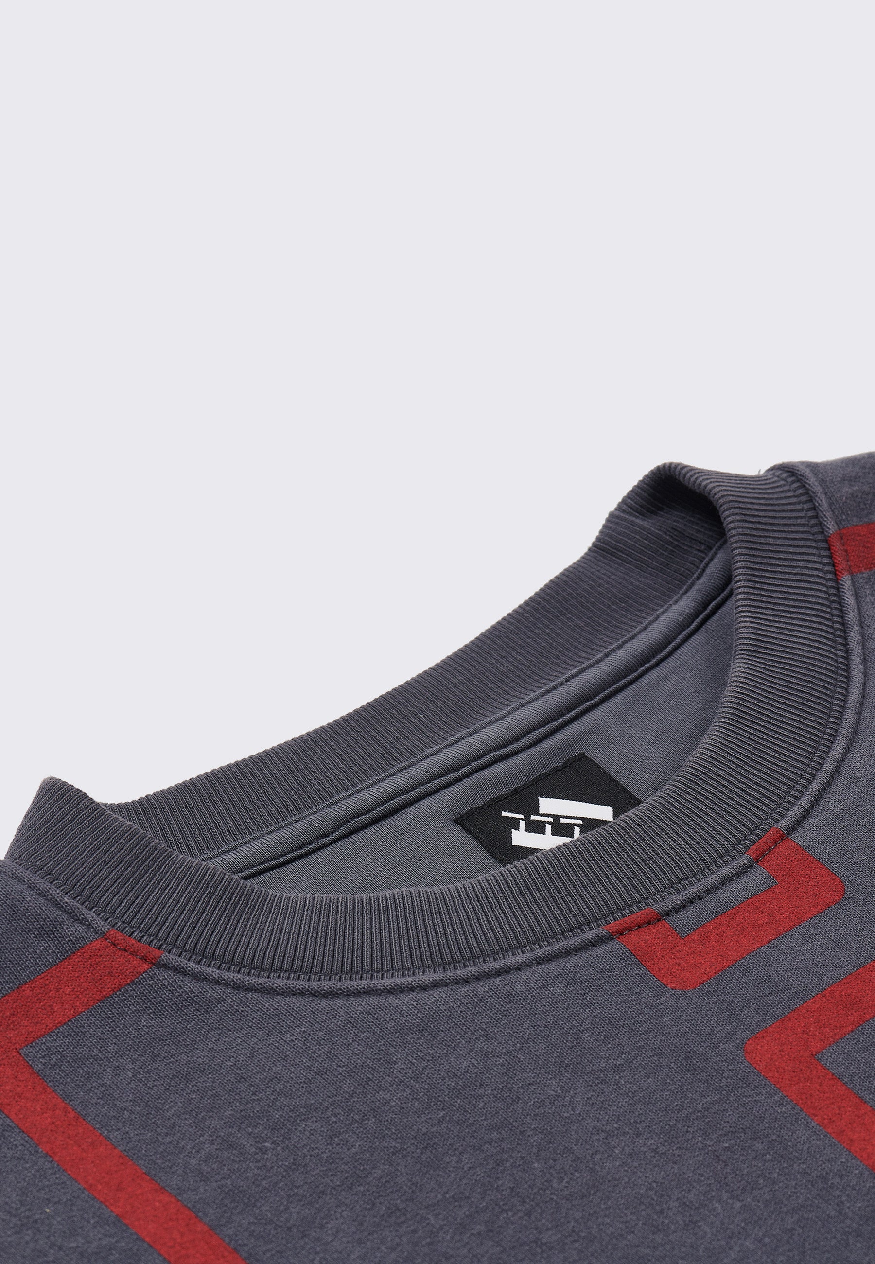 Overdyed Pulse Crewneck Jumper - Black/Red