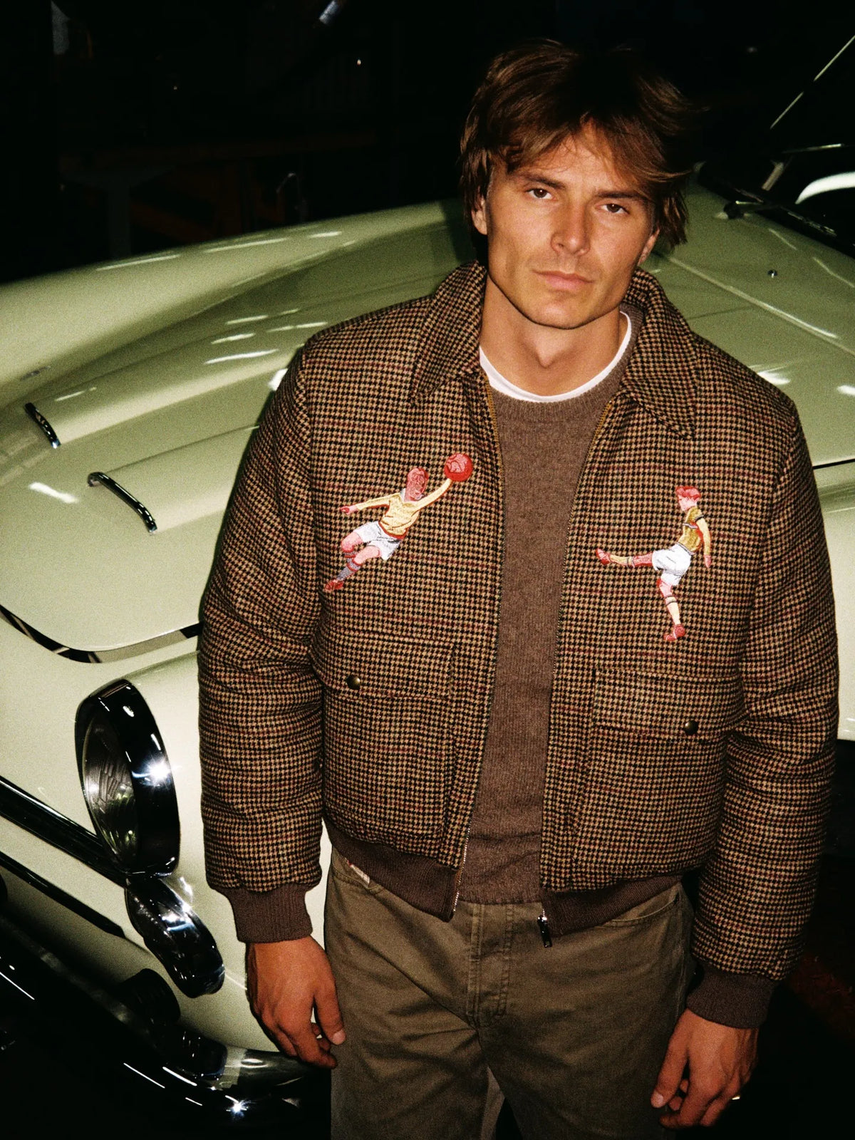 Goalkeeper Tweed Jacket - Brown