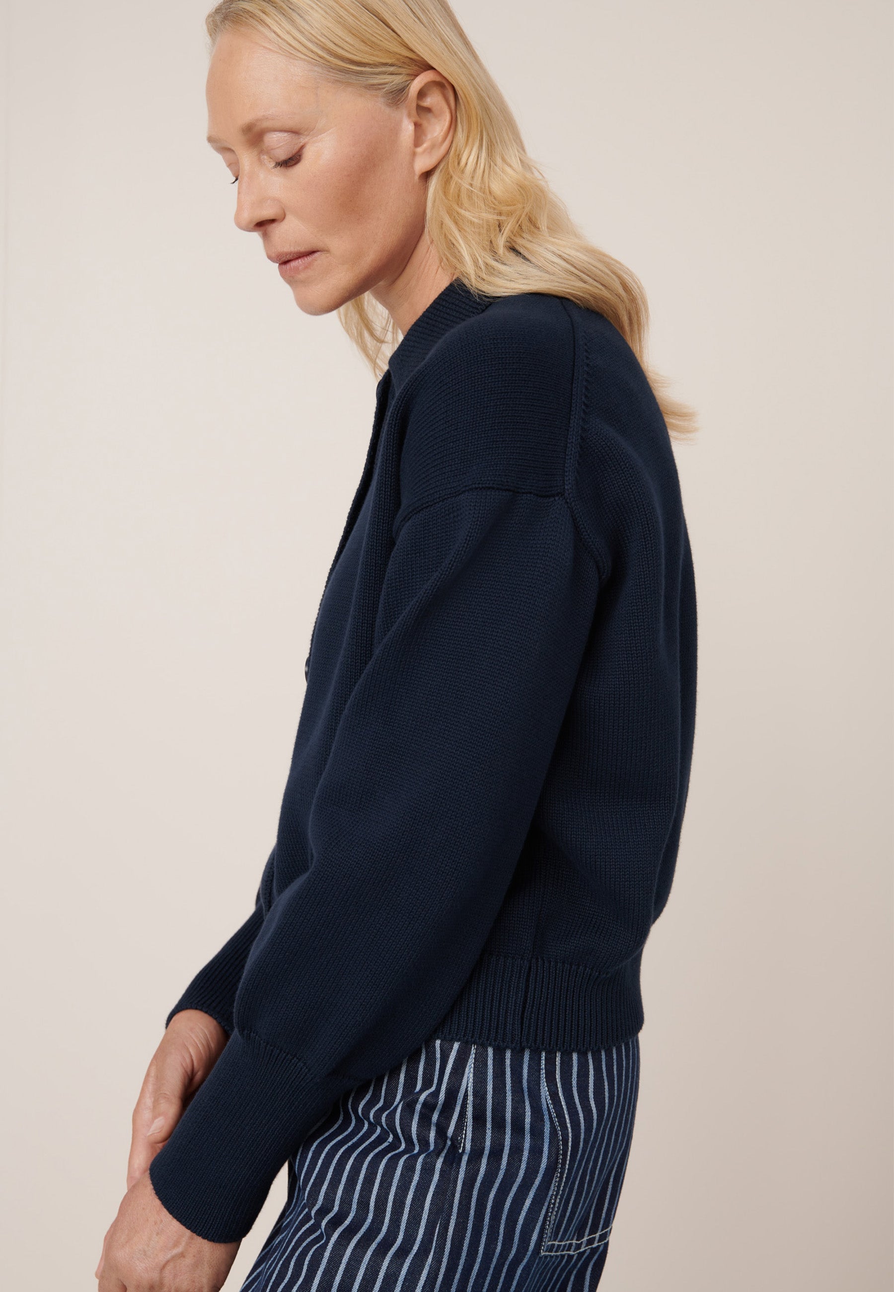 Utility Cardigan - Indigo