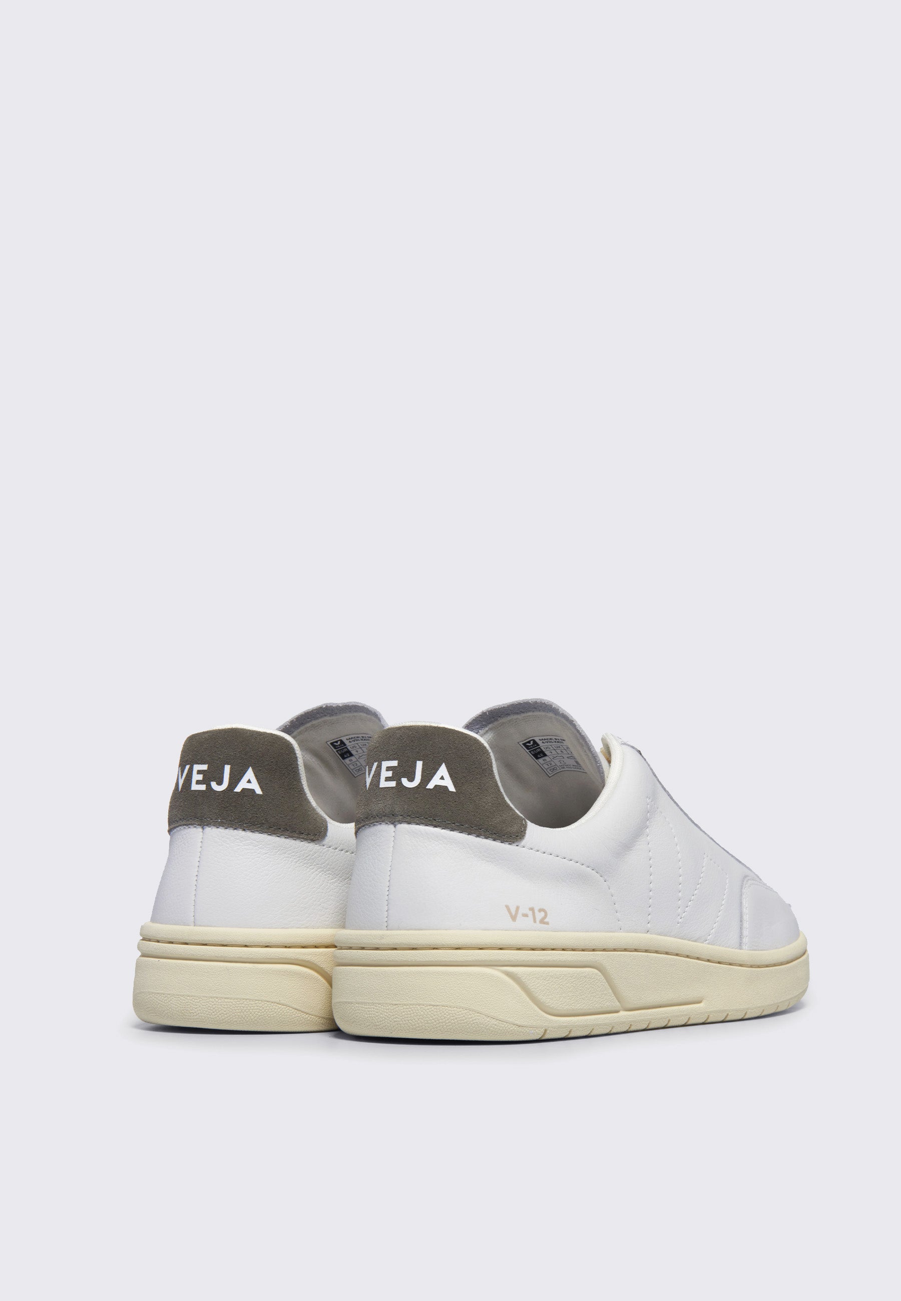 V-12 Stitch OT Leather - Extra White/Kaki