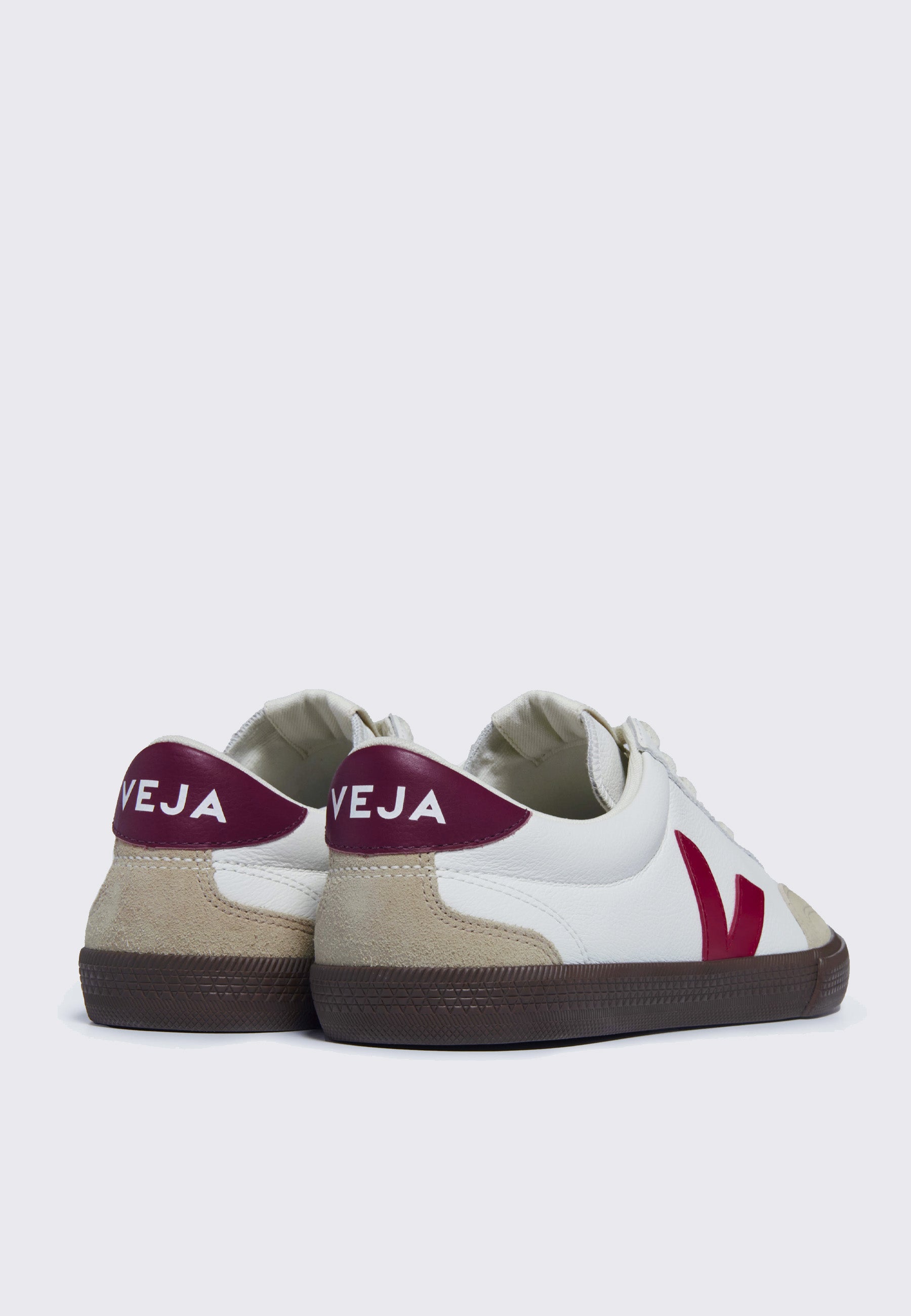 Volley OT Leather- White/Pekin/Bark