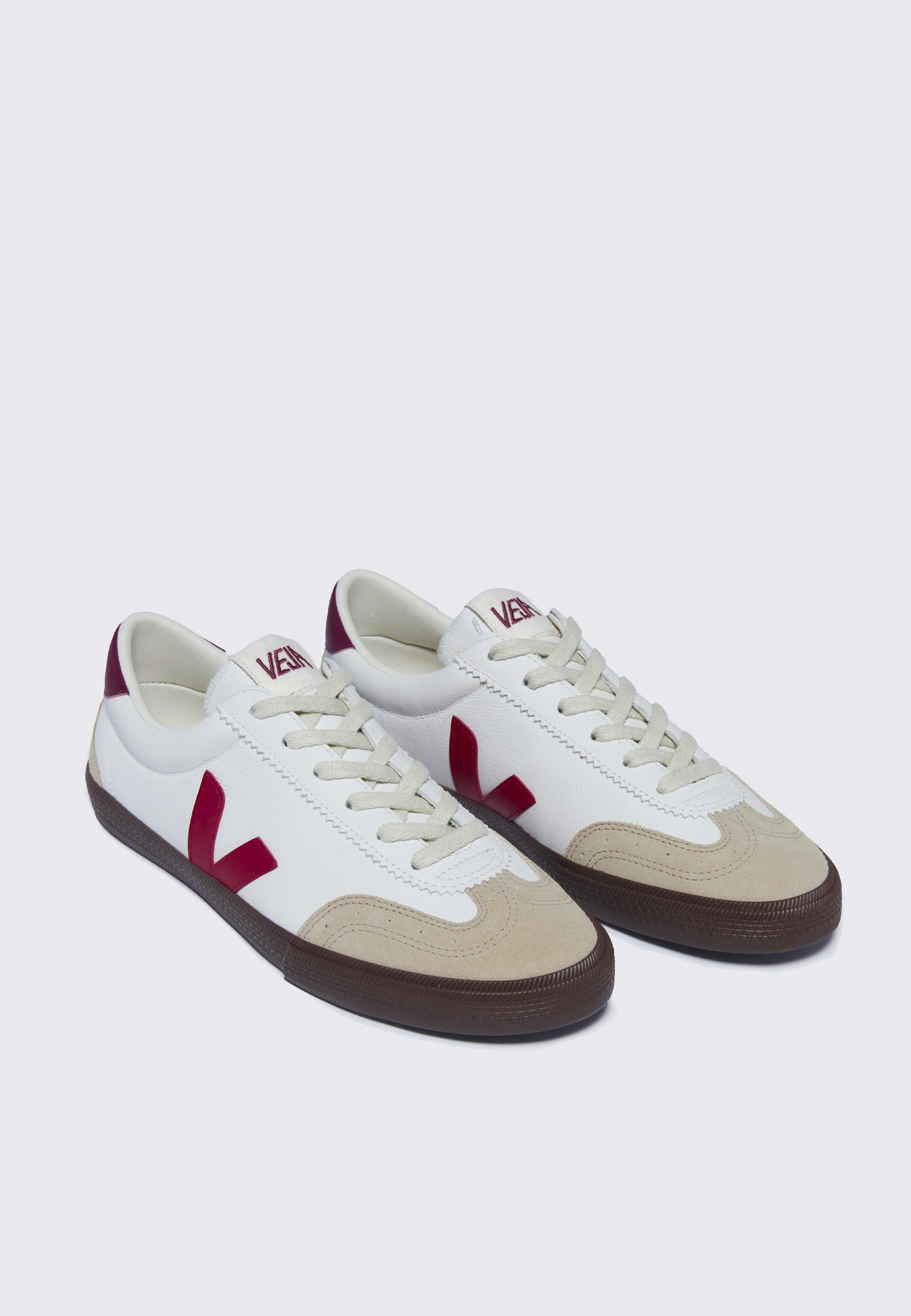 Volley OT Leather- White/Pekin/Bark