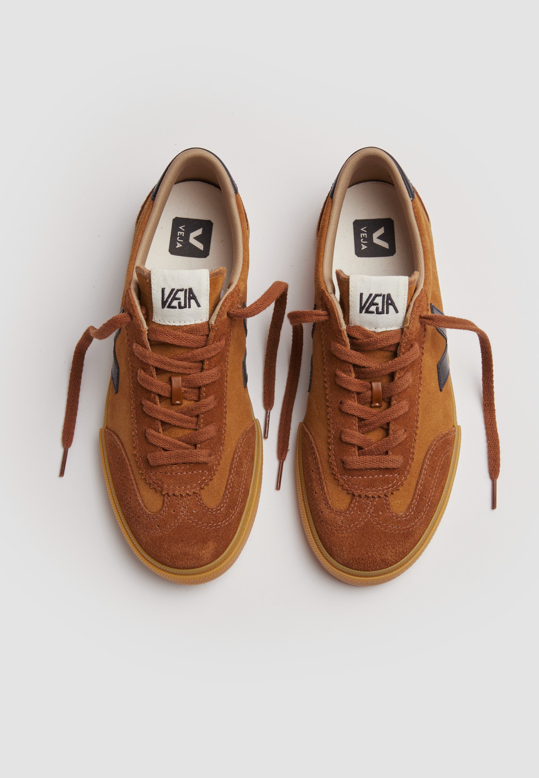 Veja Buy Volley Suede Camel/Black online Good As Gold, NZ