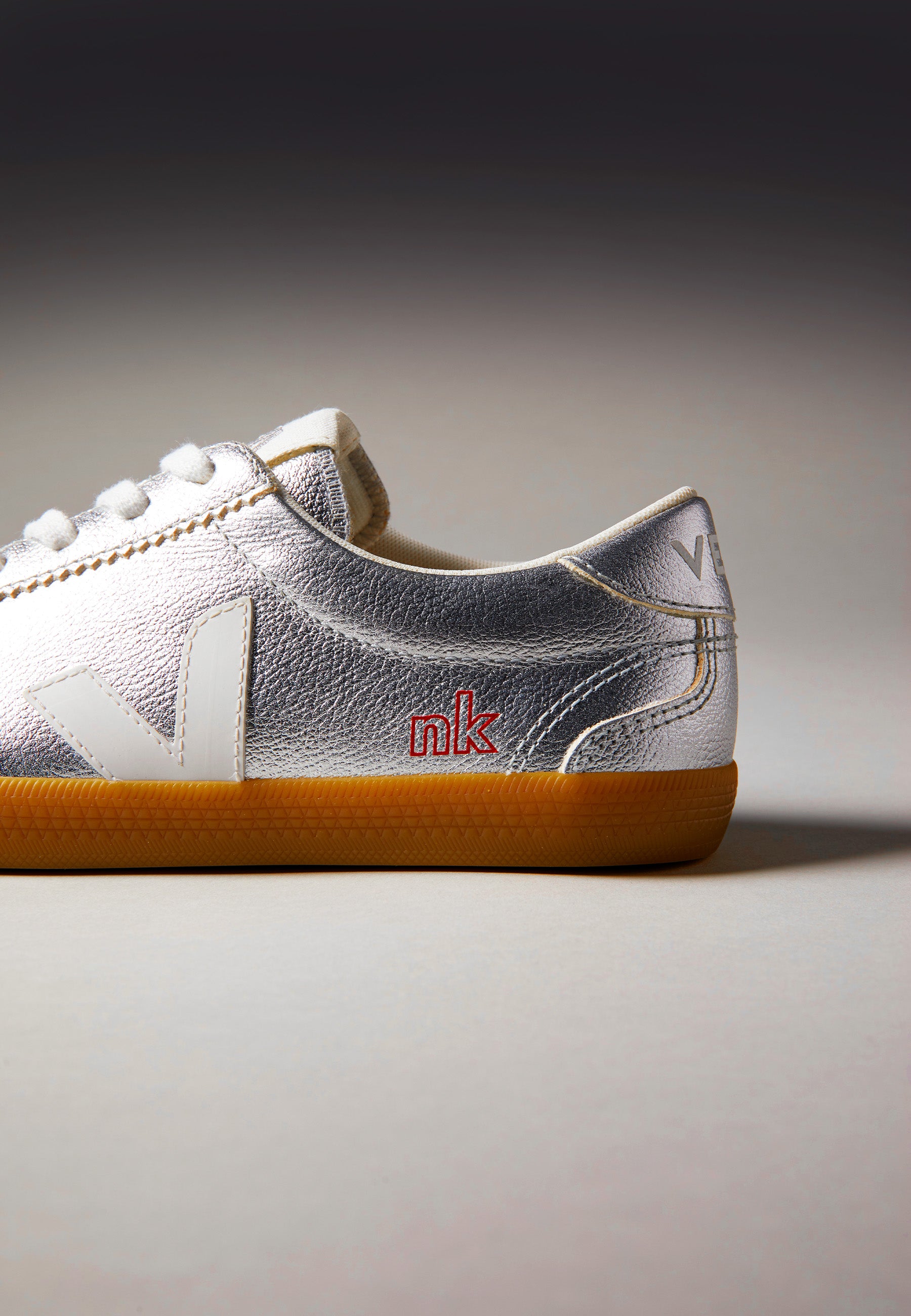 NK x Volley Chromefree Leather - Silver/White