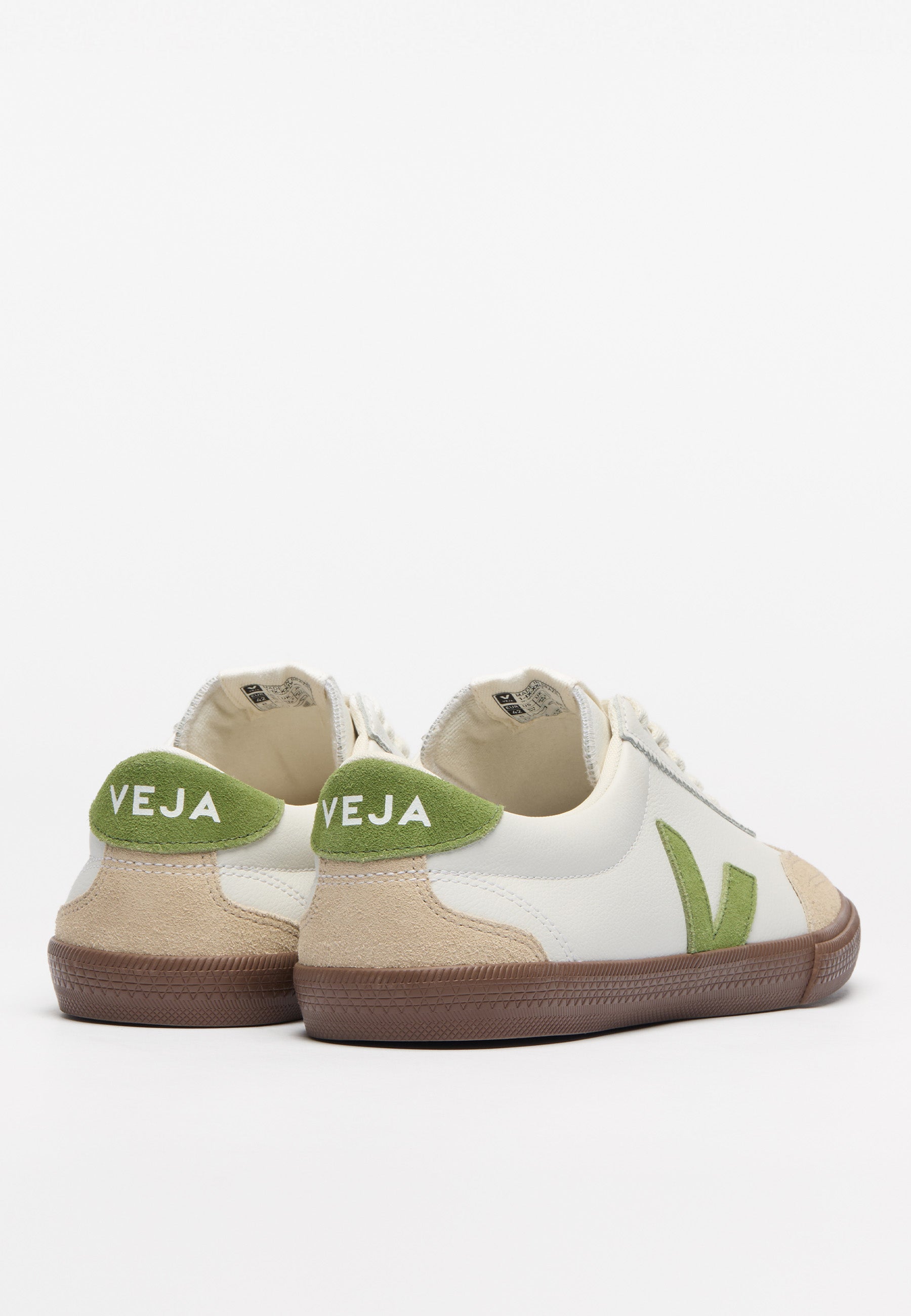 Volley O.T Leather - White/Kiwi/Bark