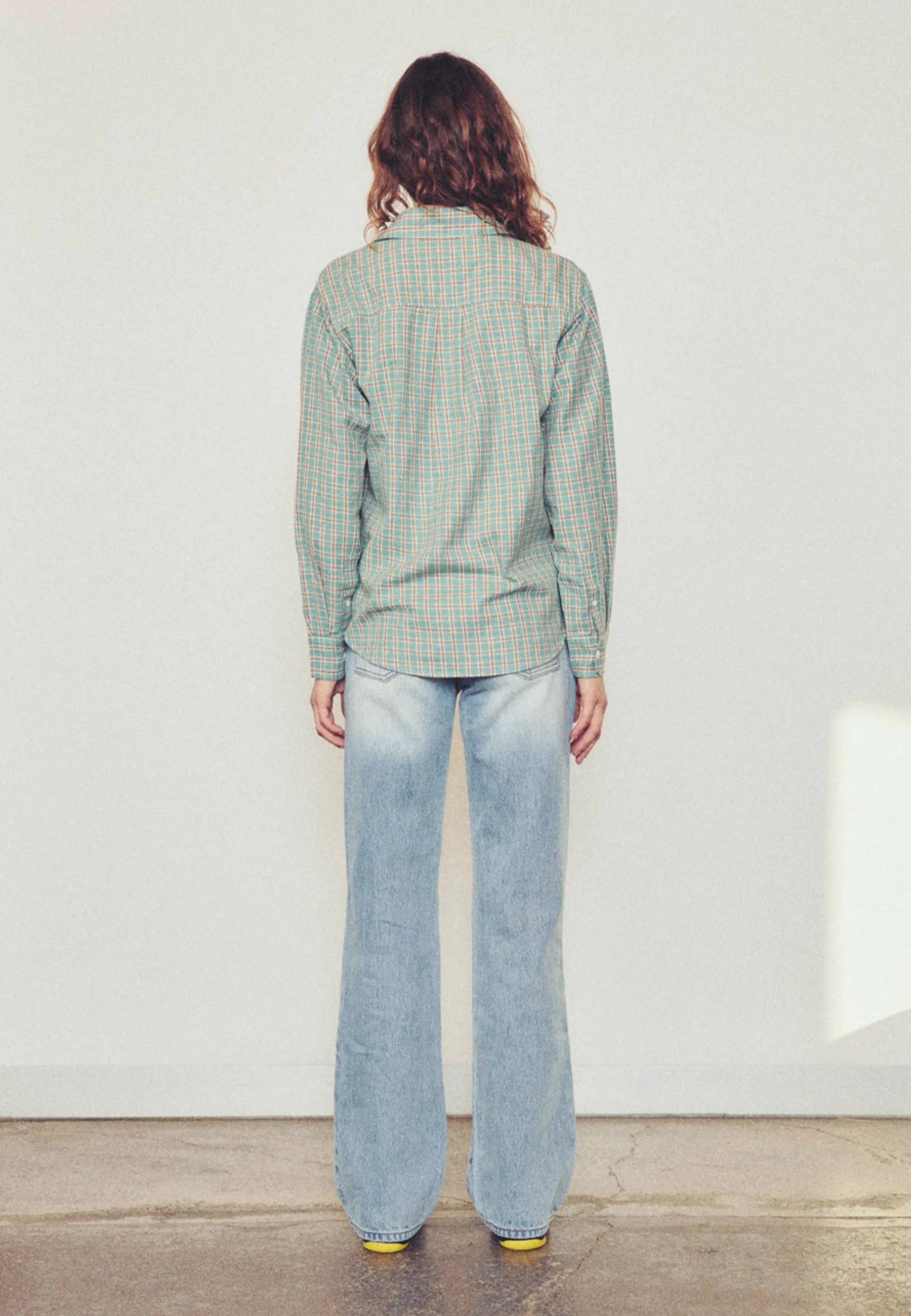Women's Dume Shirt - Teal Plaid