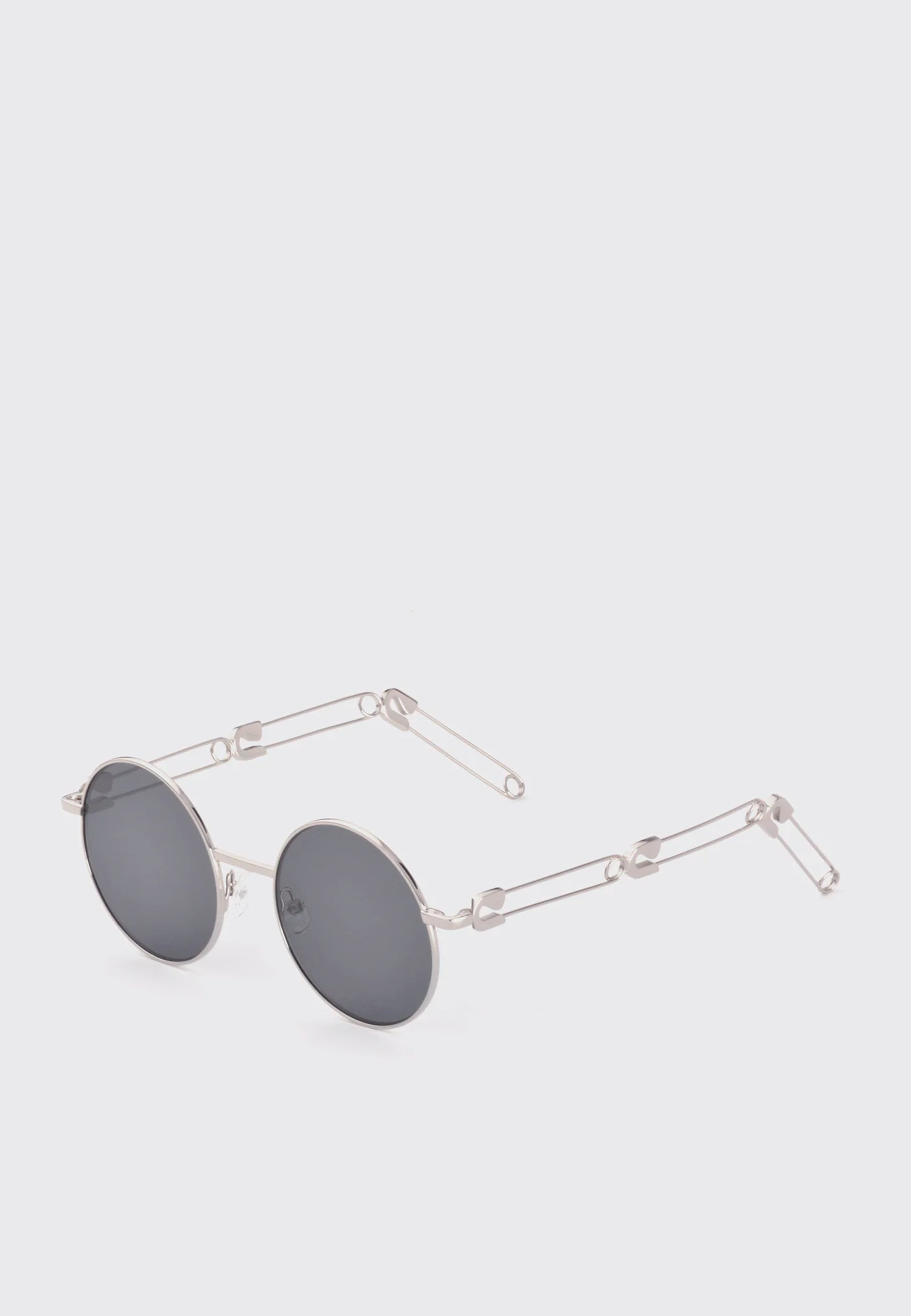 X Midnight Studios Mickey Sunglasses - Shiny Silver/Black