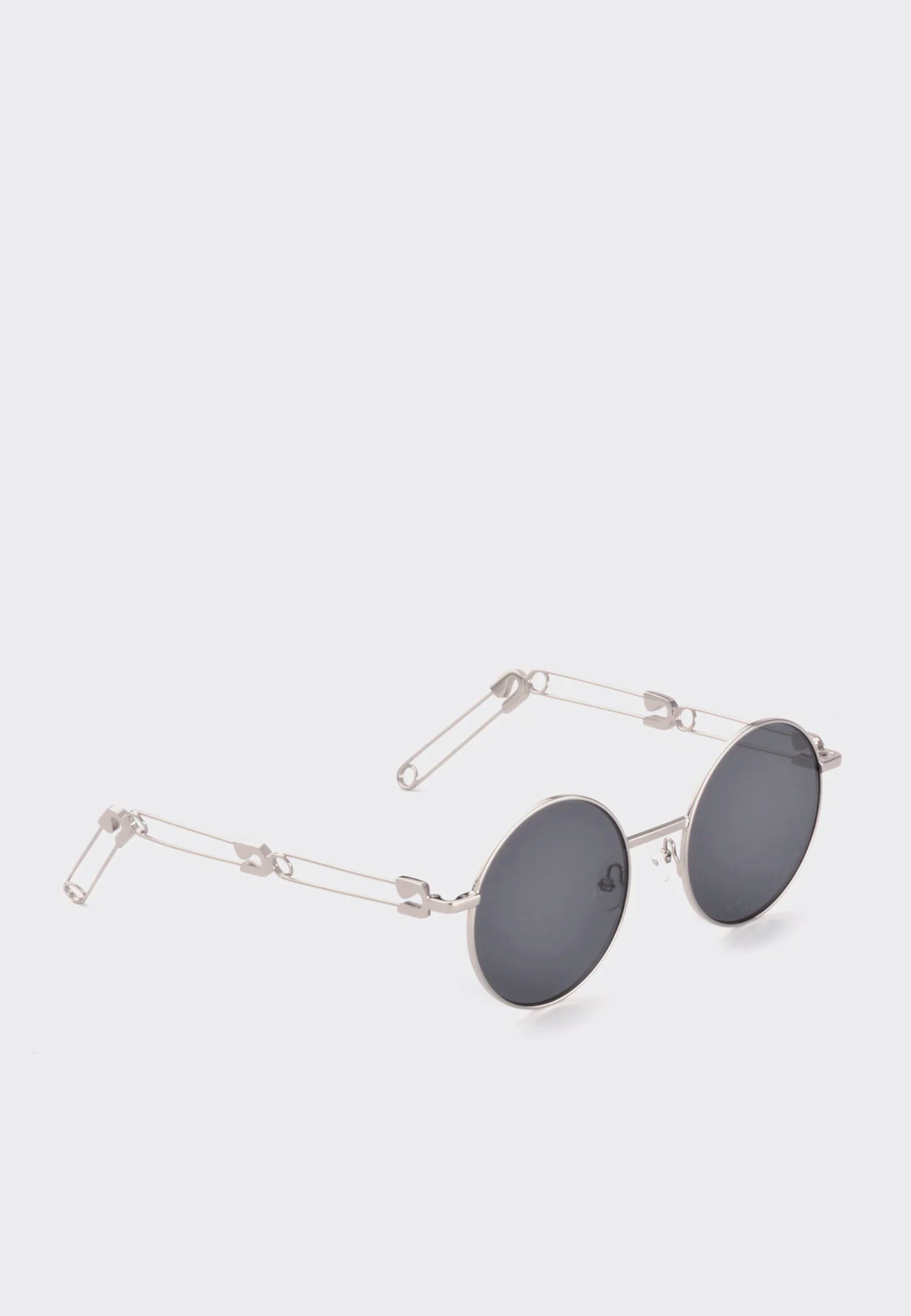 X Midnight Studios Mickey Sunglasses - Shiny Silver/Black