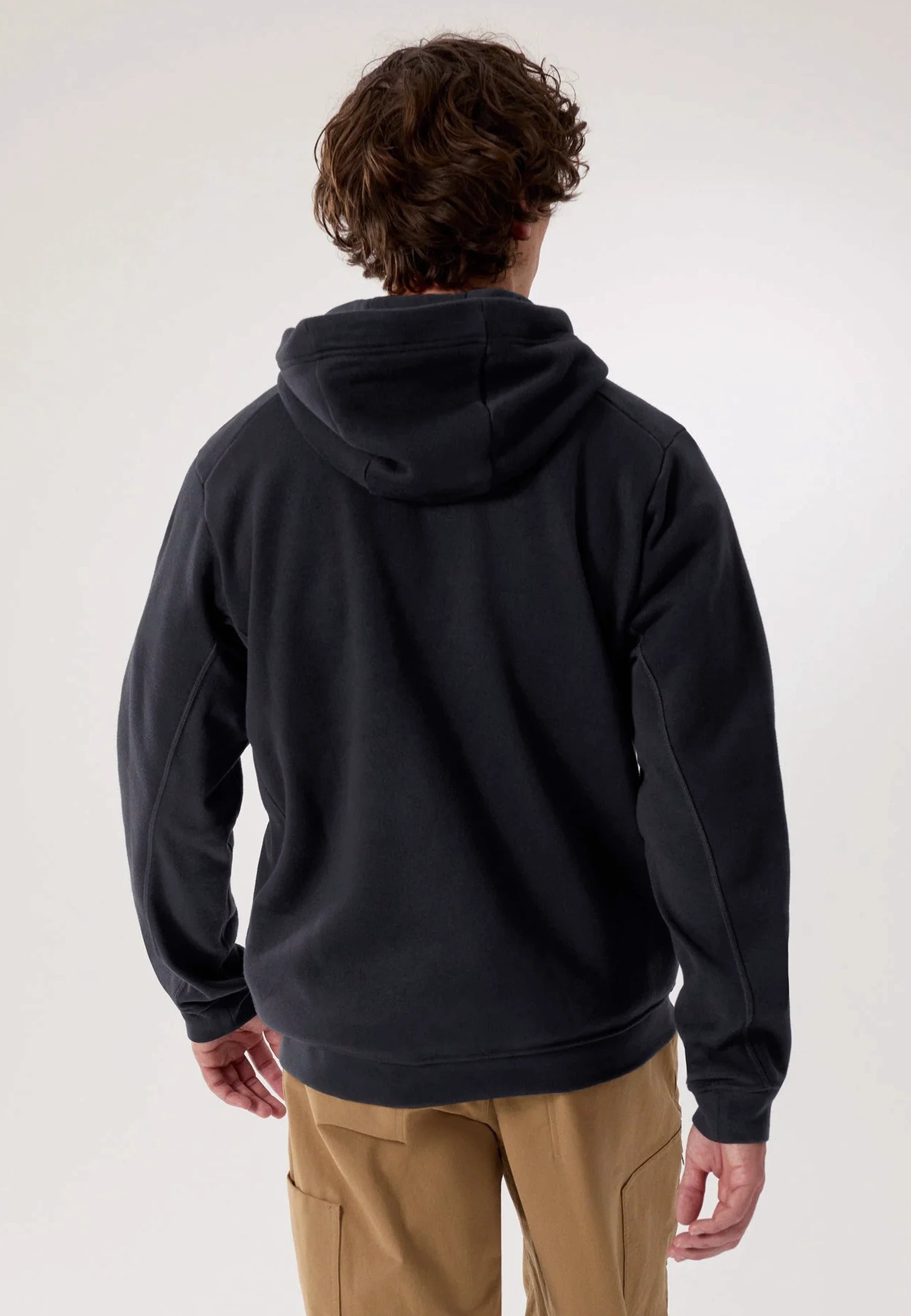 Emblem Fleece Full Zip Hoody - Black