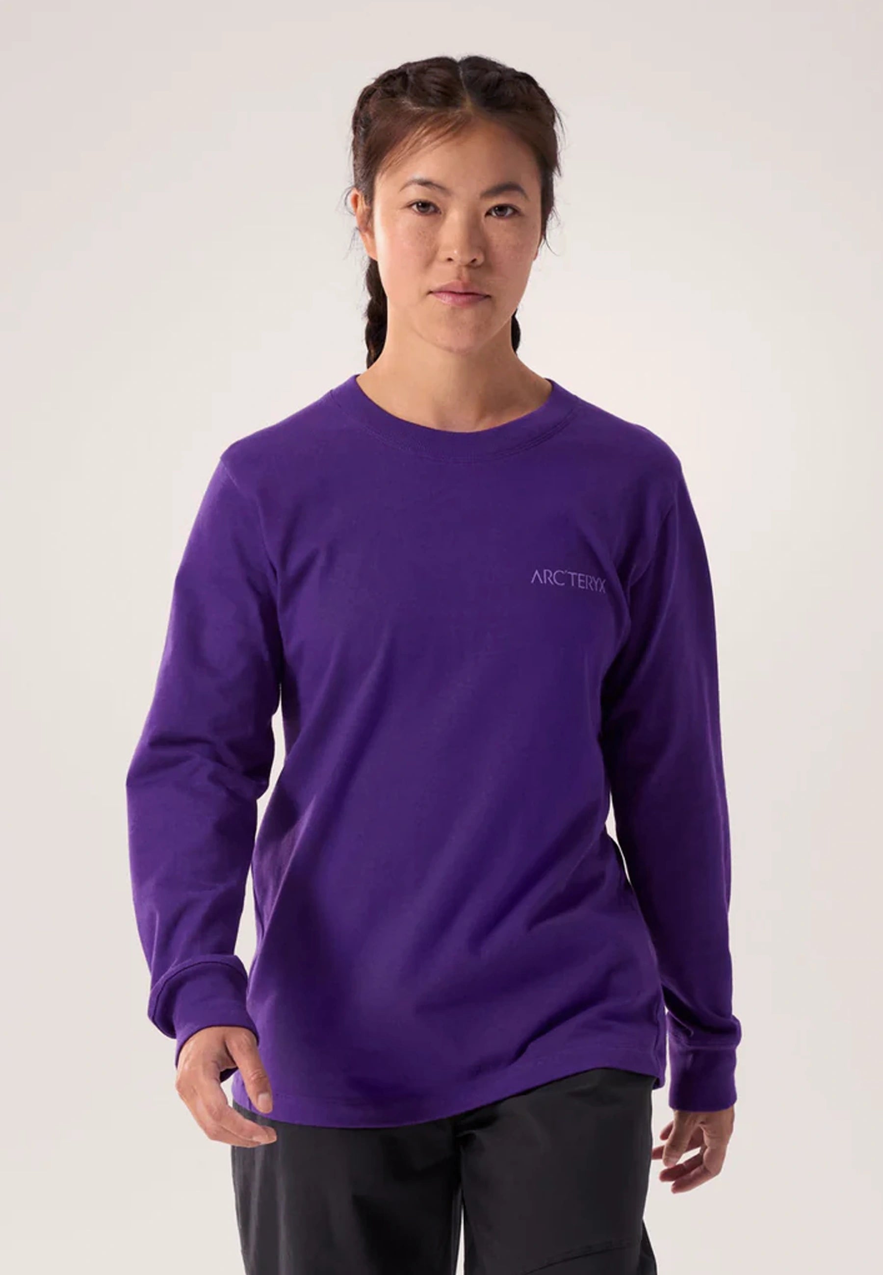 Women's Kragg Cotton Bird Crew LS Shirt - Azalea/Aster