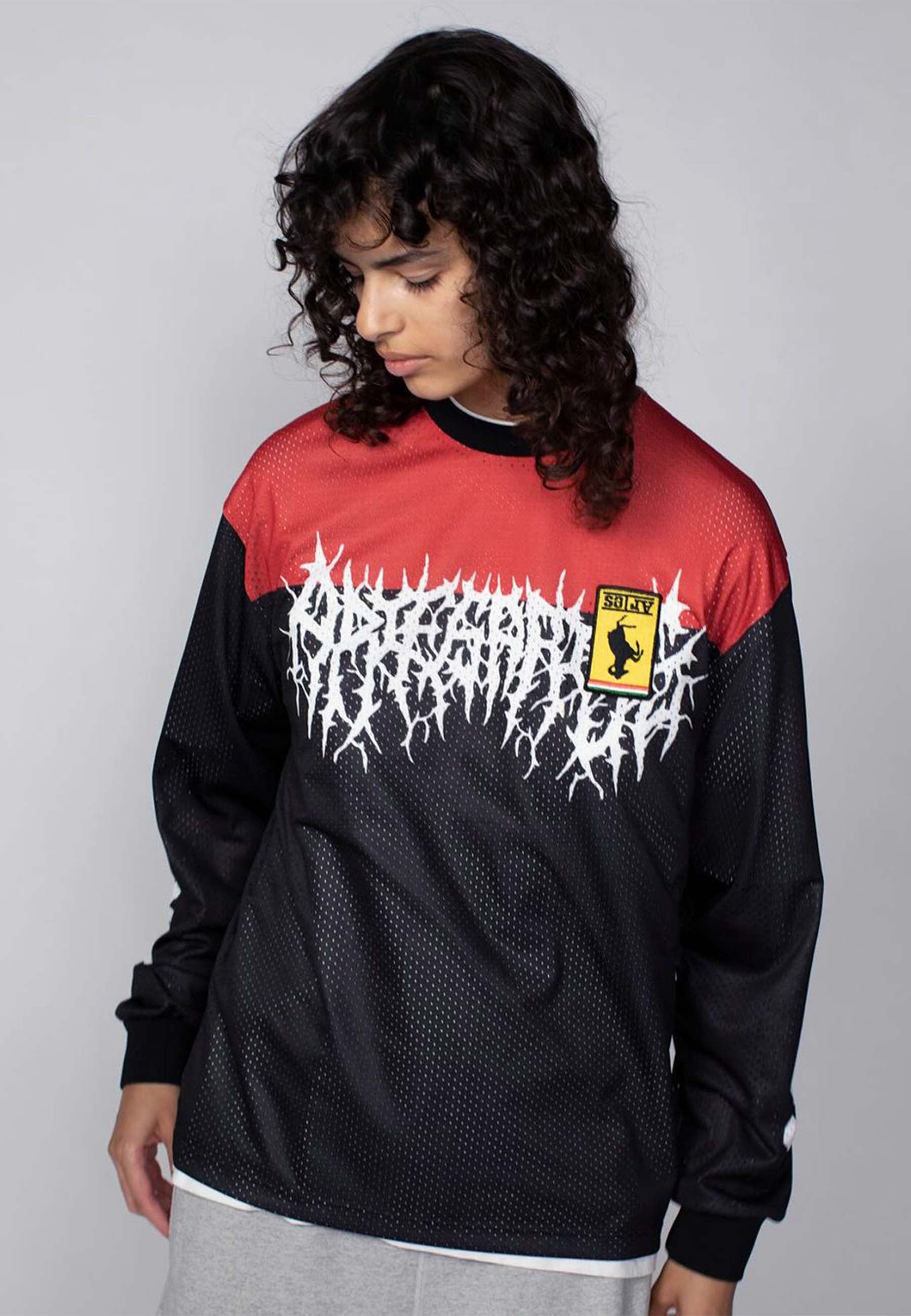 Airtex Metal L/S Tee - Black/Red