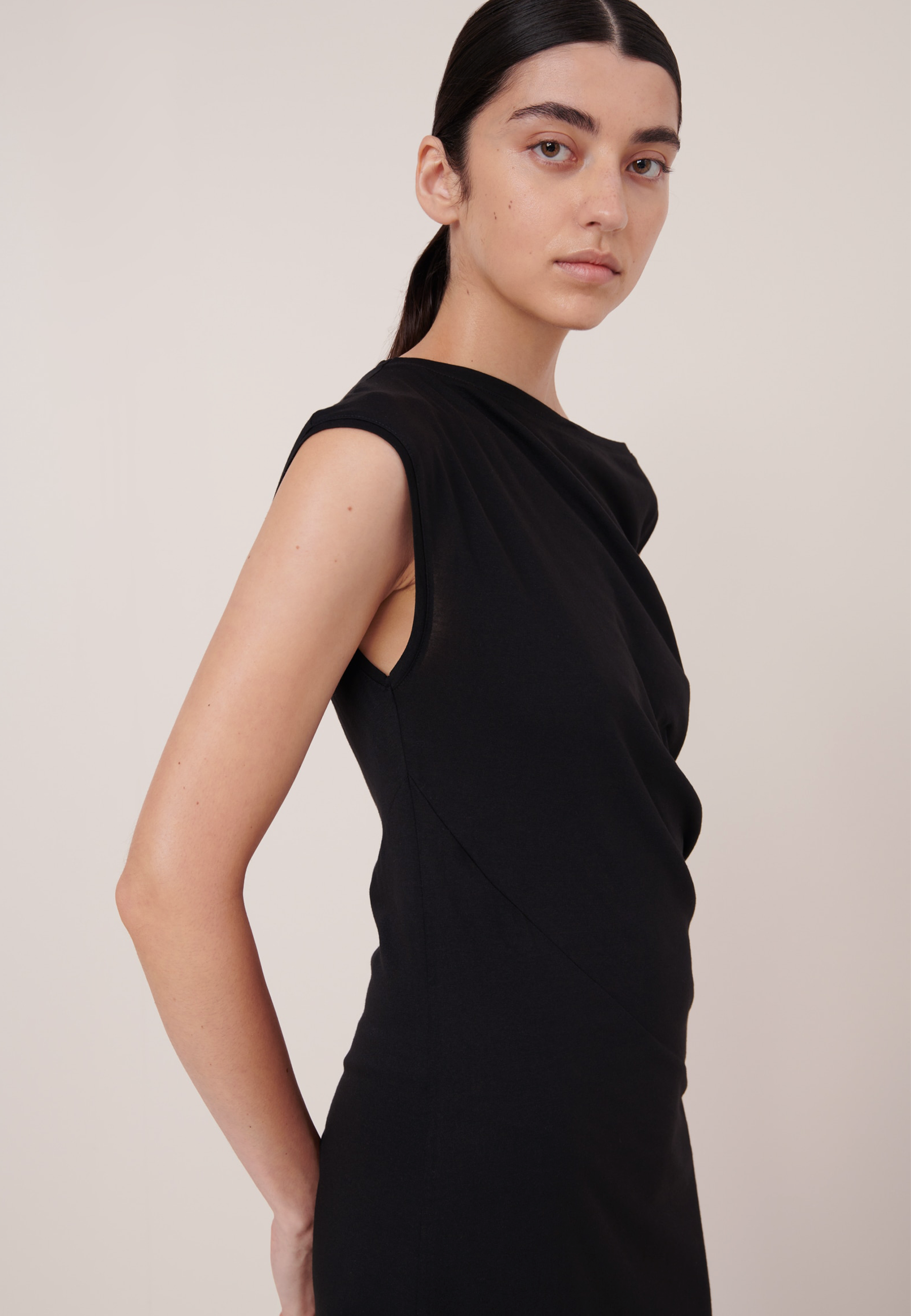 Asymmetric Dress - Black