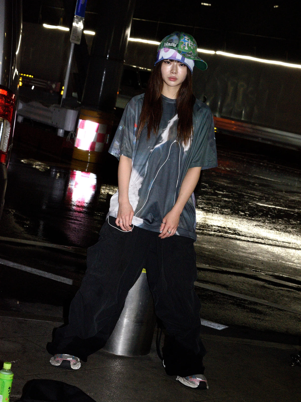 Biyu Hat - Blue Flame/Green