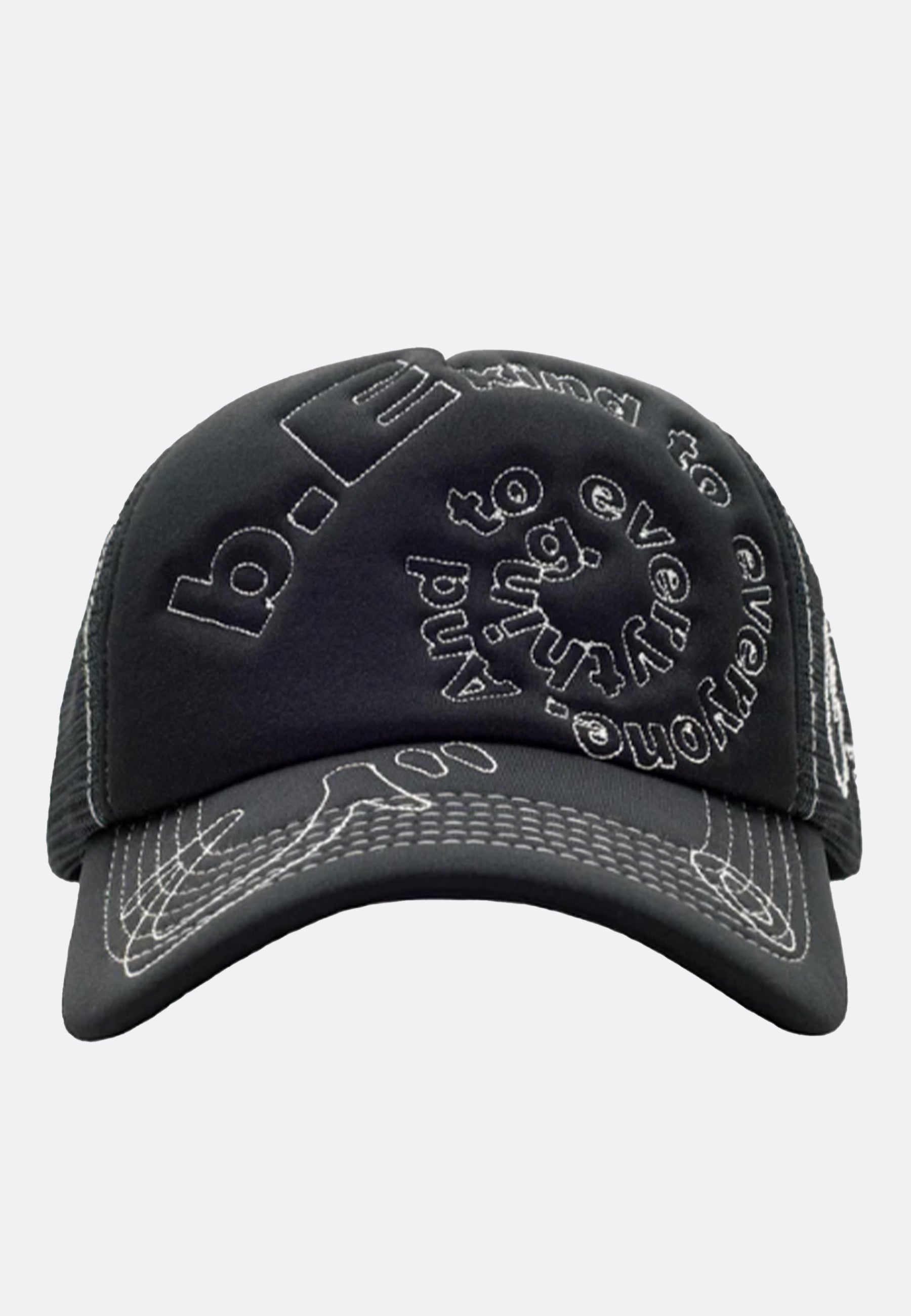 b.i. Foam Trucker Hat - Black