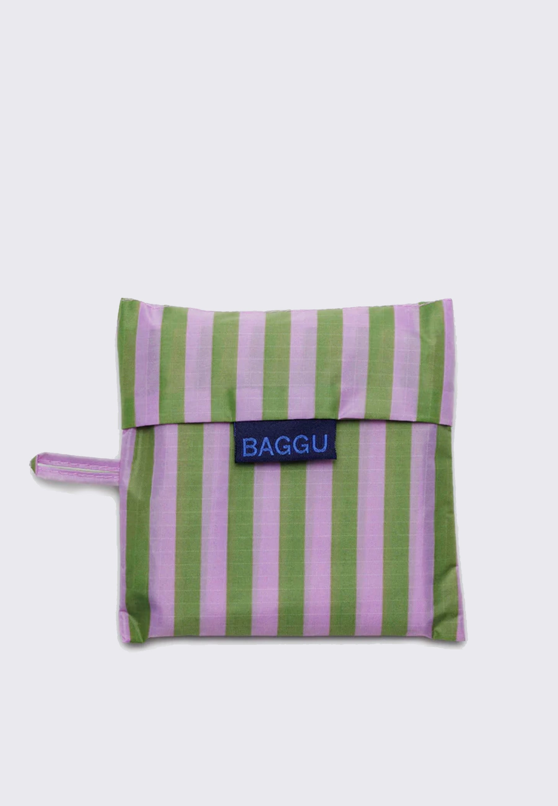 Standard Baggu - Avocado Candy Stripe