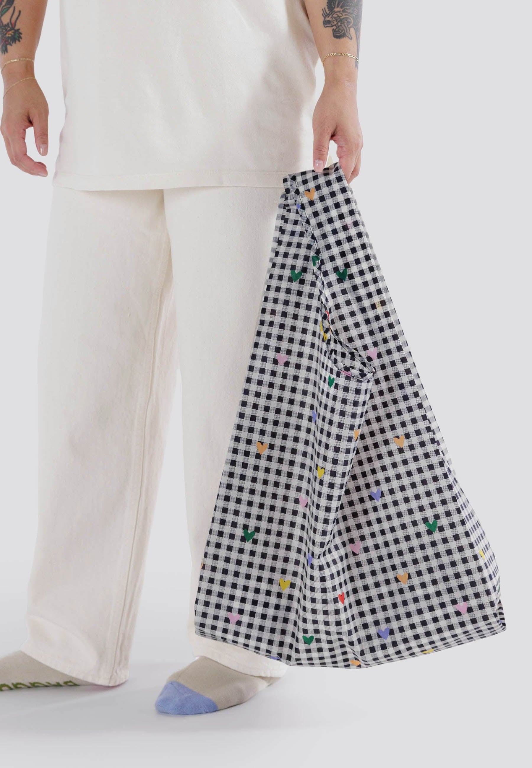 Standard Baggu - Gingham Hearts