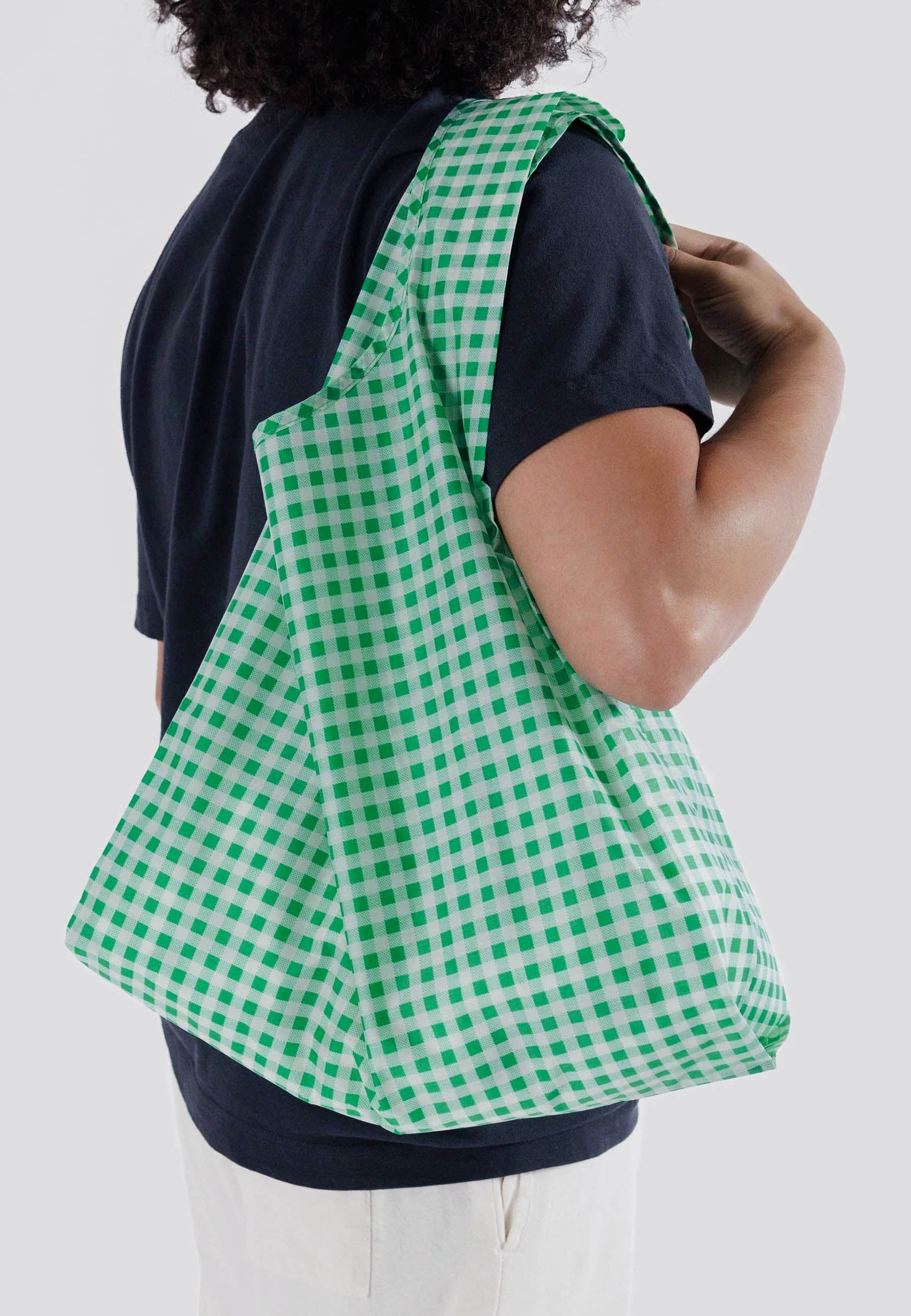 Baggu Buy Standard Baggu Green Gingham online Good As Gold, NZ