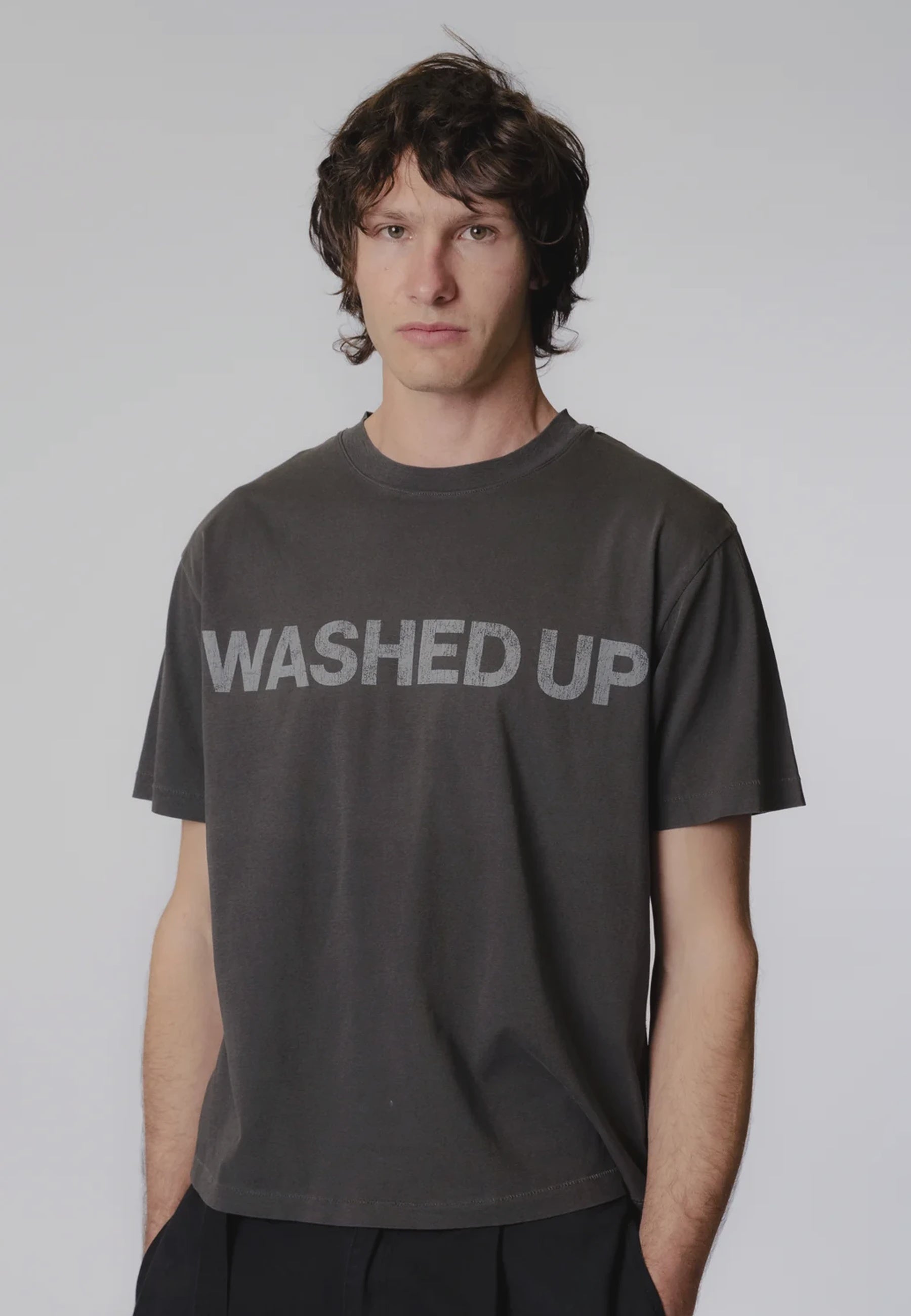 Washed Up Tide T-Shirt - Charcoal