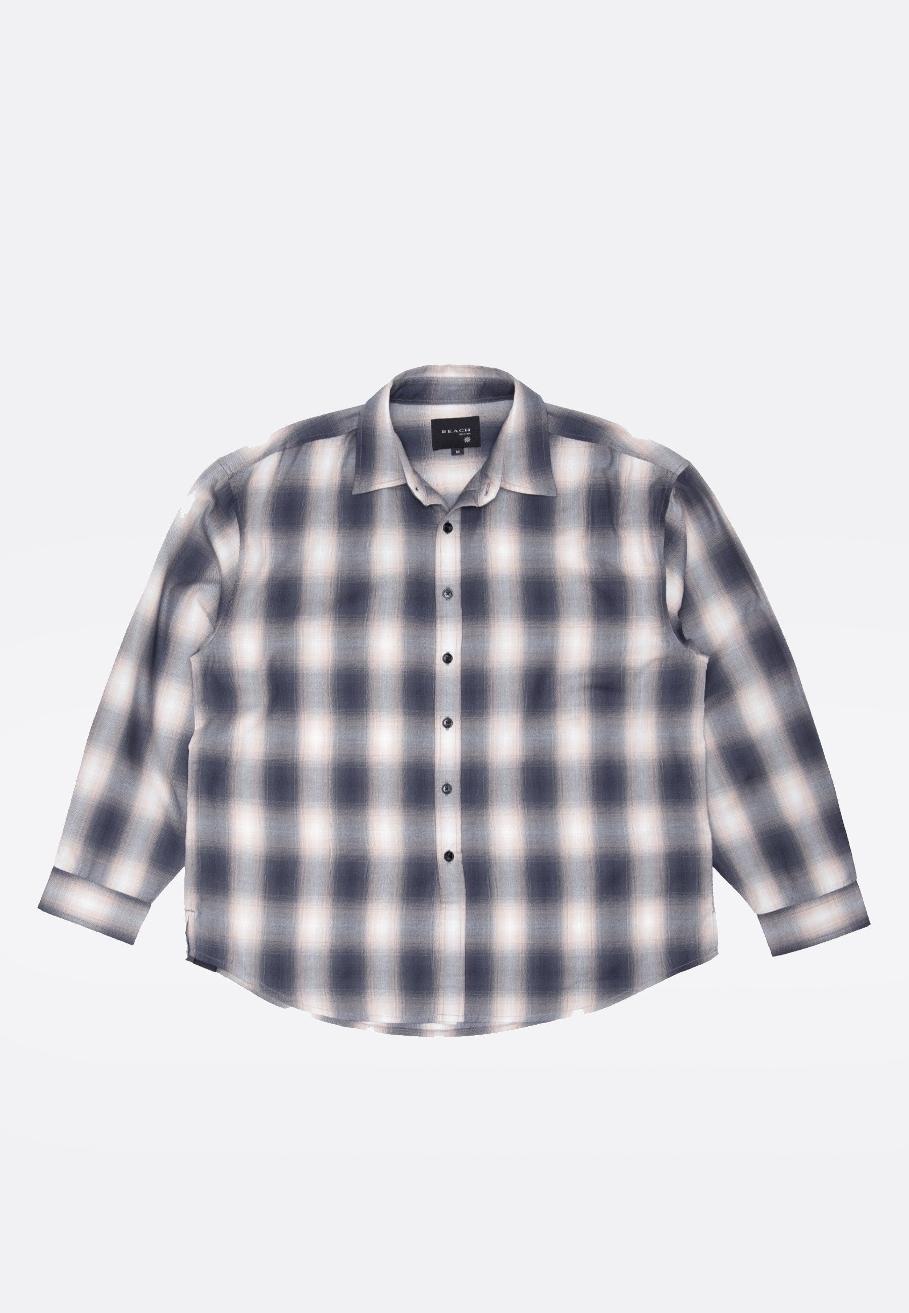 Drop LS Shirt - Grey/Pink Check