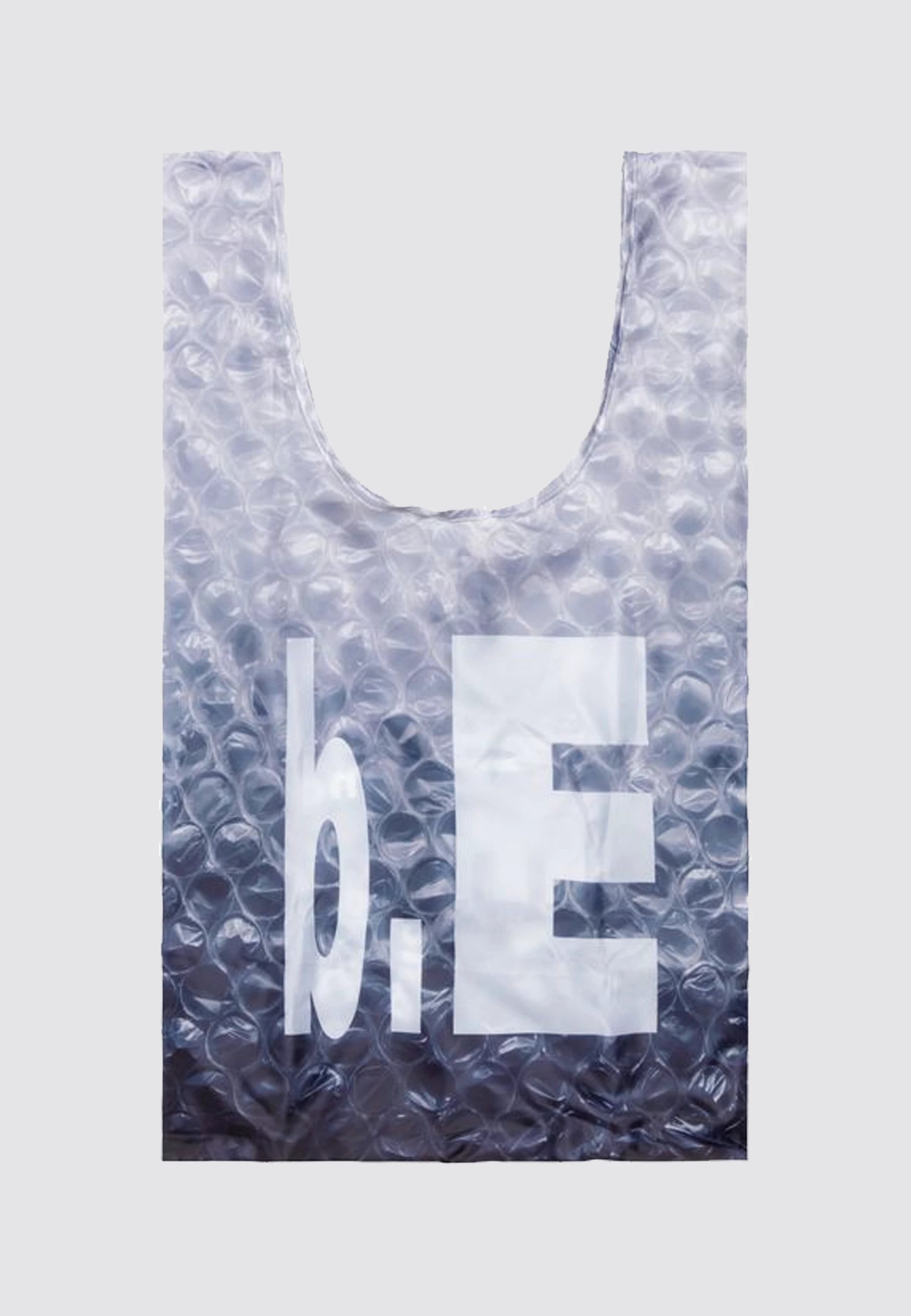 Bubble Wrap Reusable Bag - Grey/White