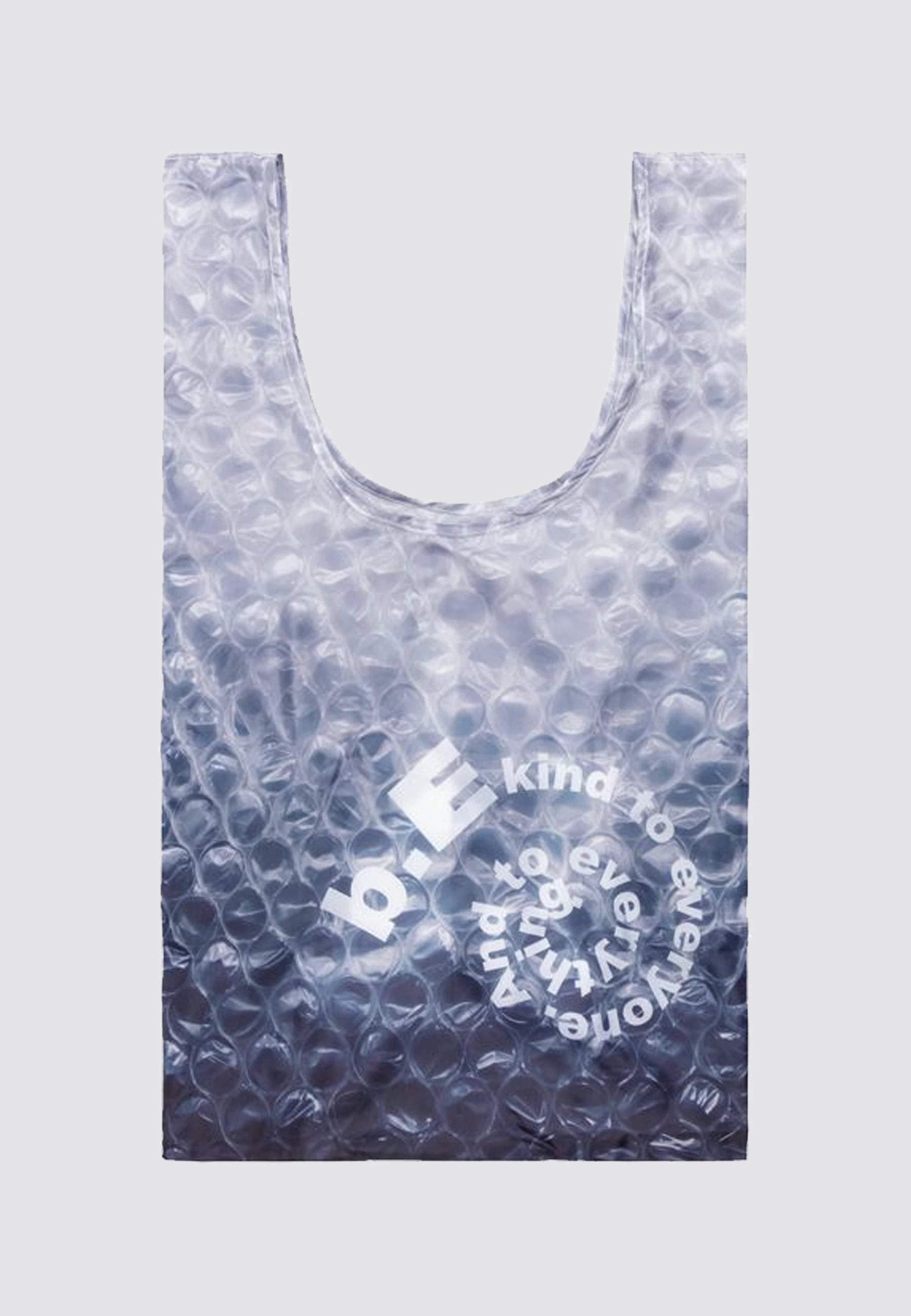 Bubble Wrap Reusable Bag - Grey/White