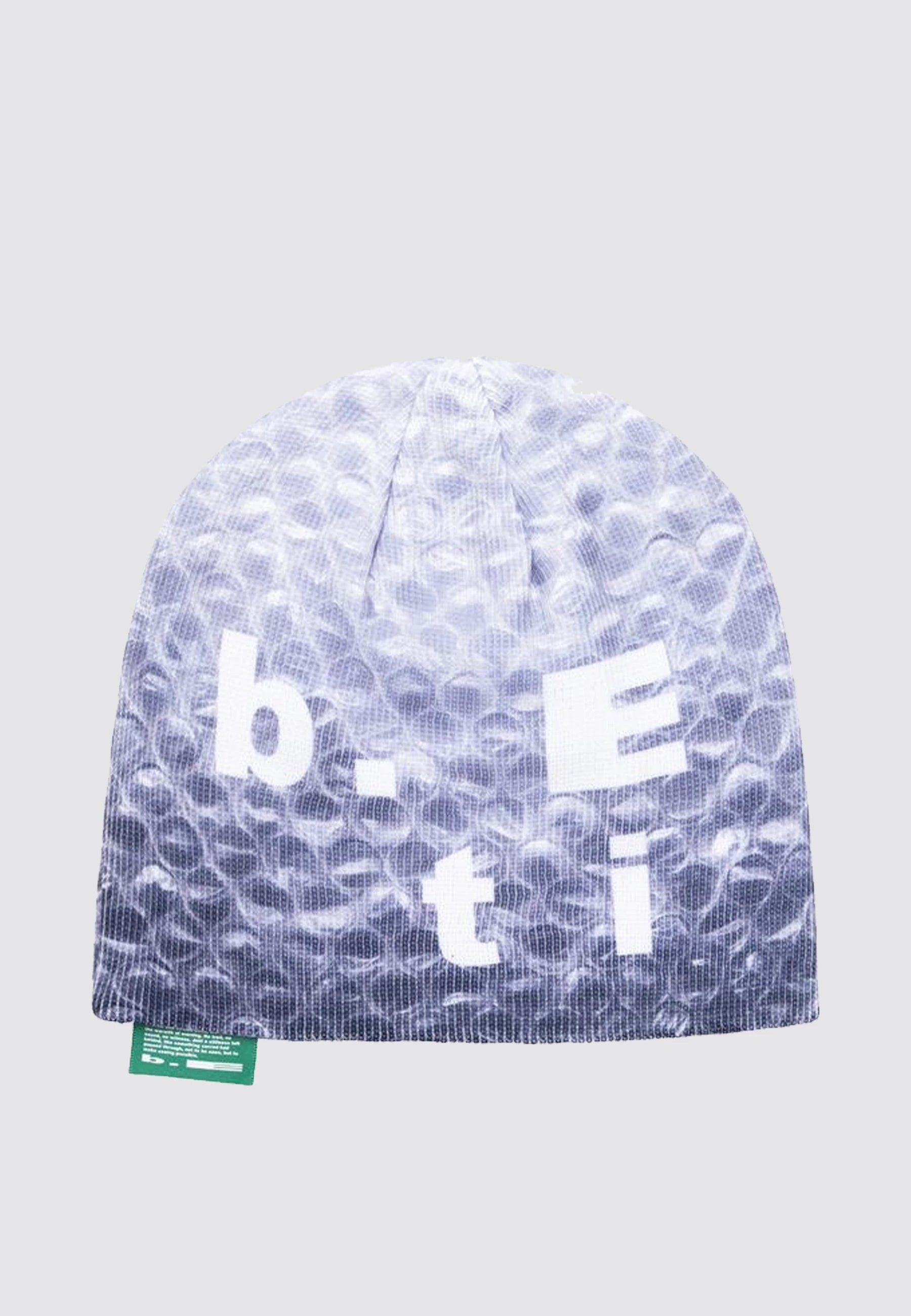 Bubble Wrap Beanie - Grey/White