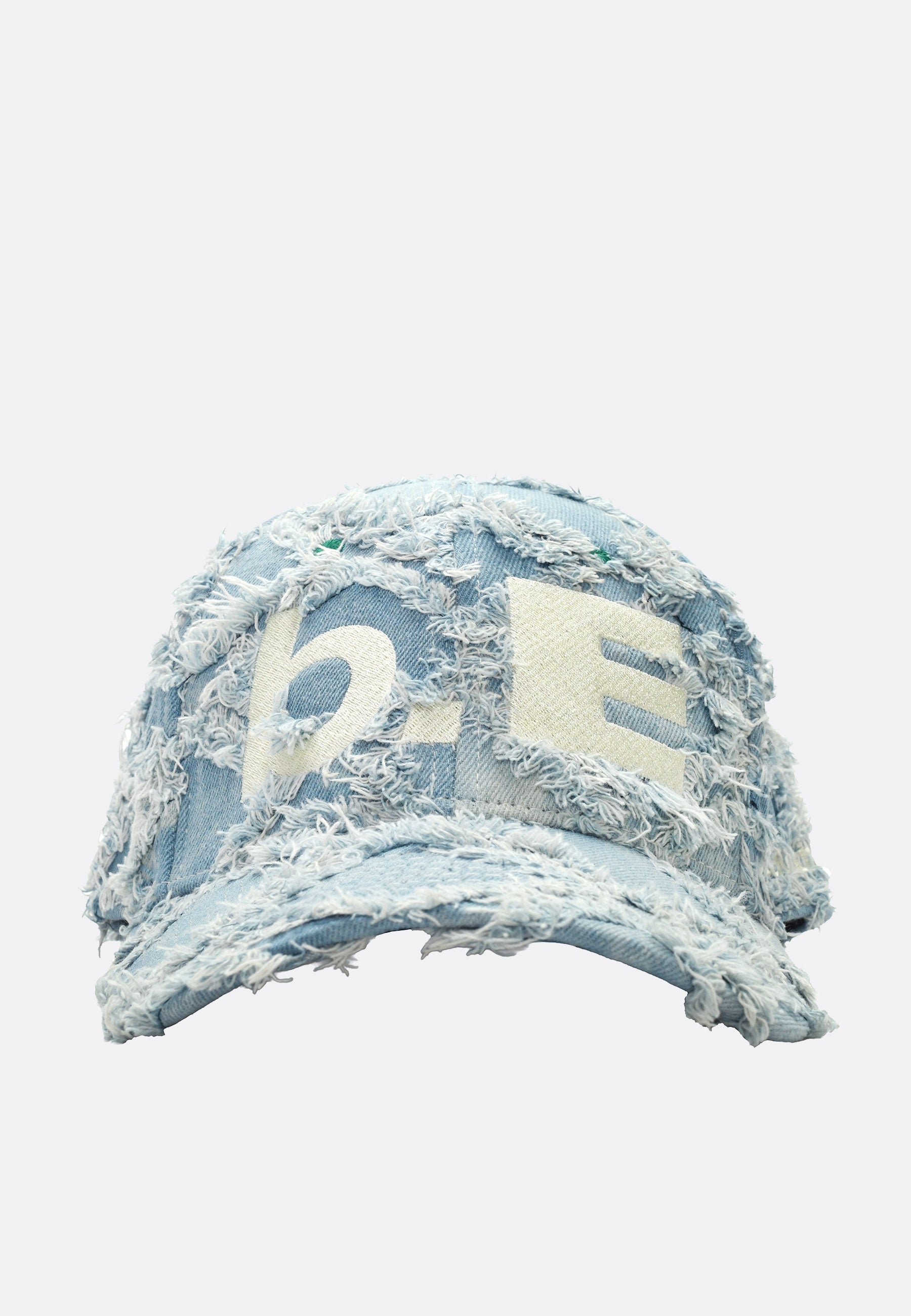 B.E Hat - Light Diamond Denim/White