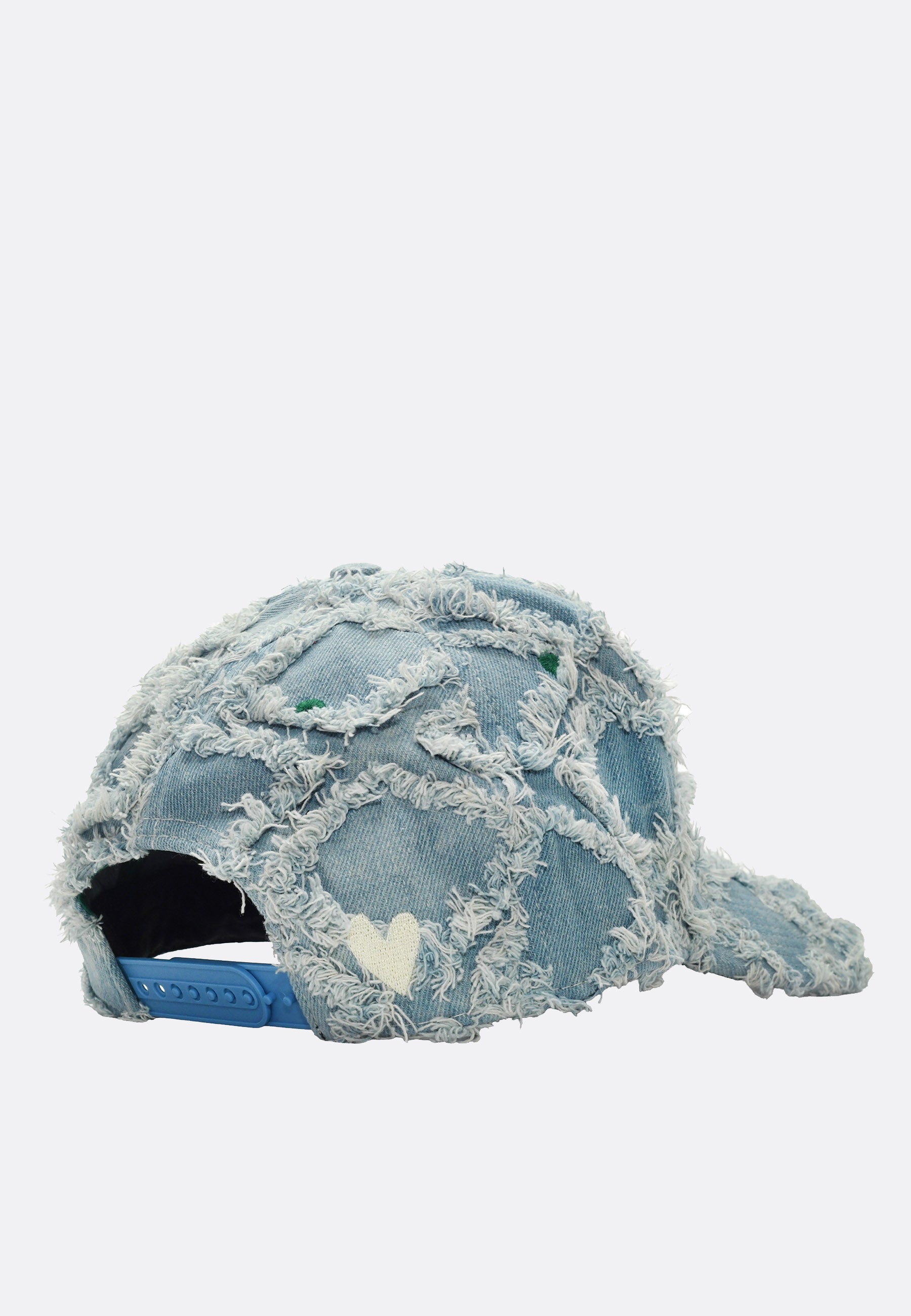 B.E Hat - Light Diamond Denim/White