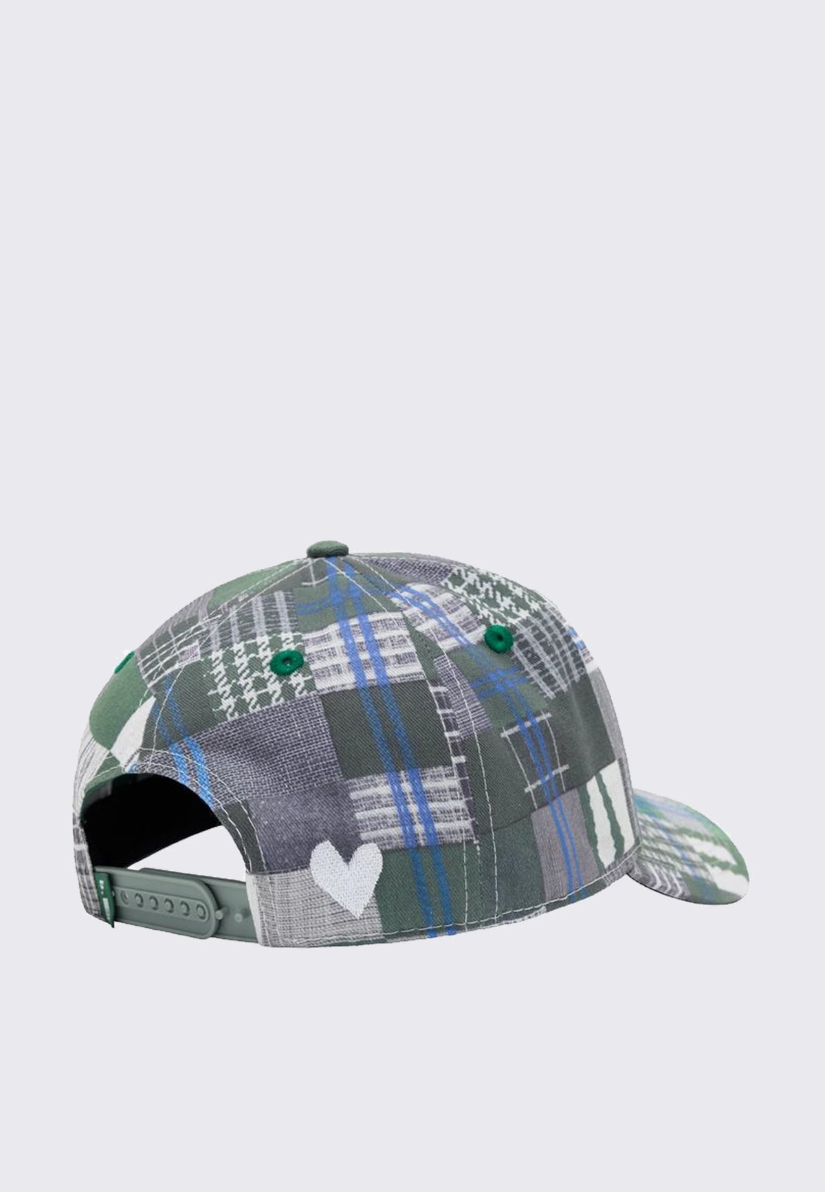b.E Hat - Green Mix Checker