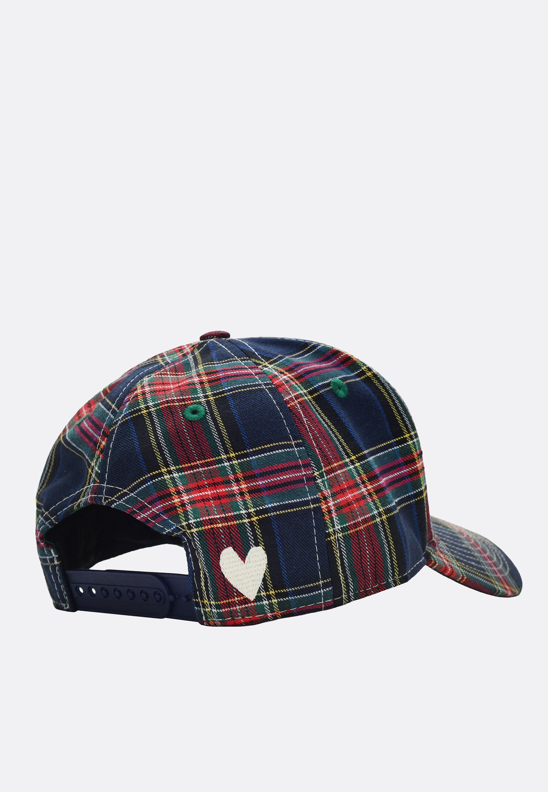 B.E Hat - Blue Plaid/White