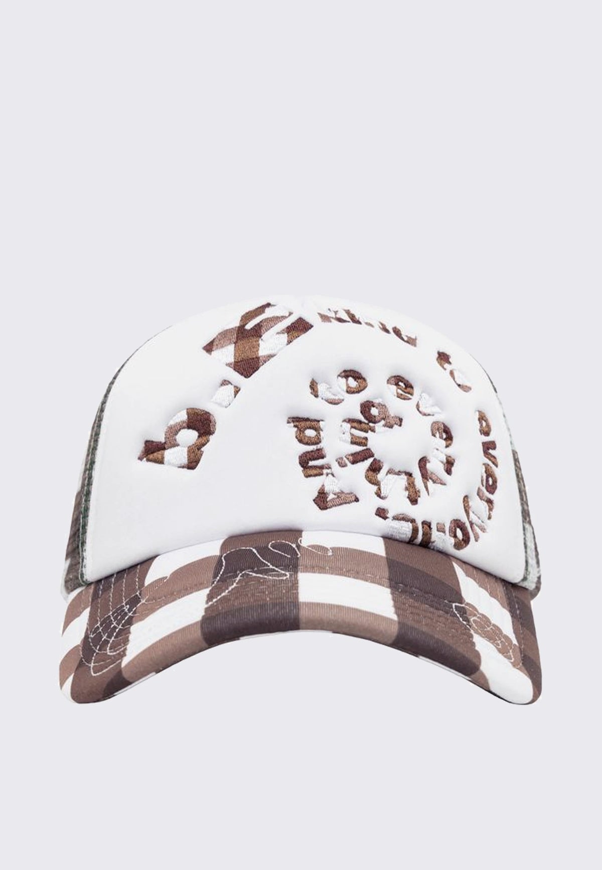 B.i Foam Trucker Hat - Brown Checker