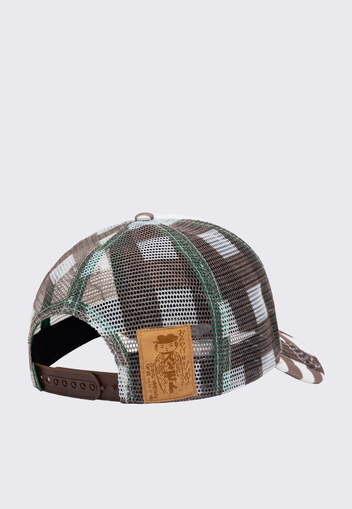 B.i Foam Trucker Hat - Brown Checker