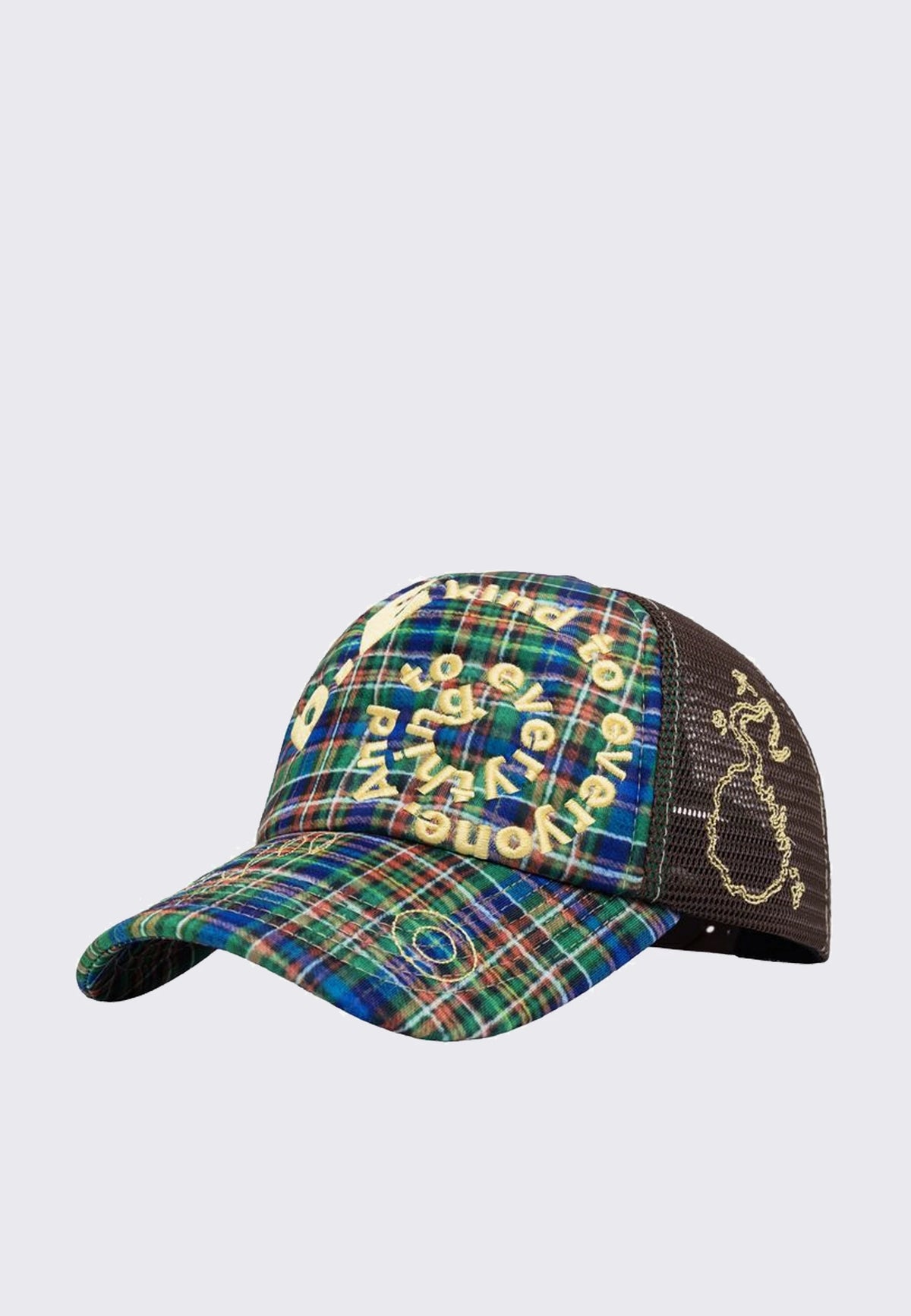 B.i Foam Trucker Hat - Highland Tartan/Brown