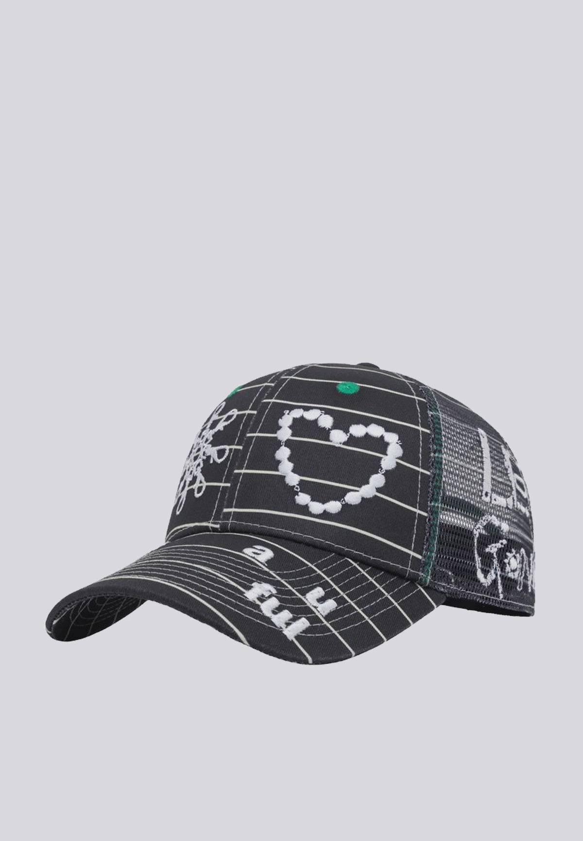 LEO GON'DO Biyu Hat - Black Stripe/White