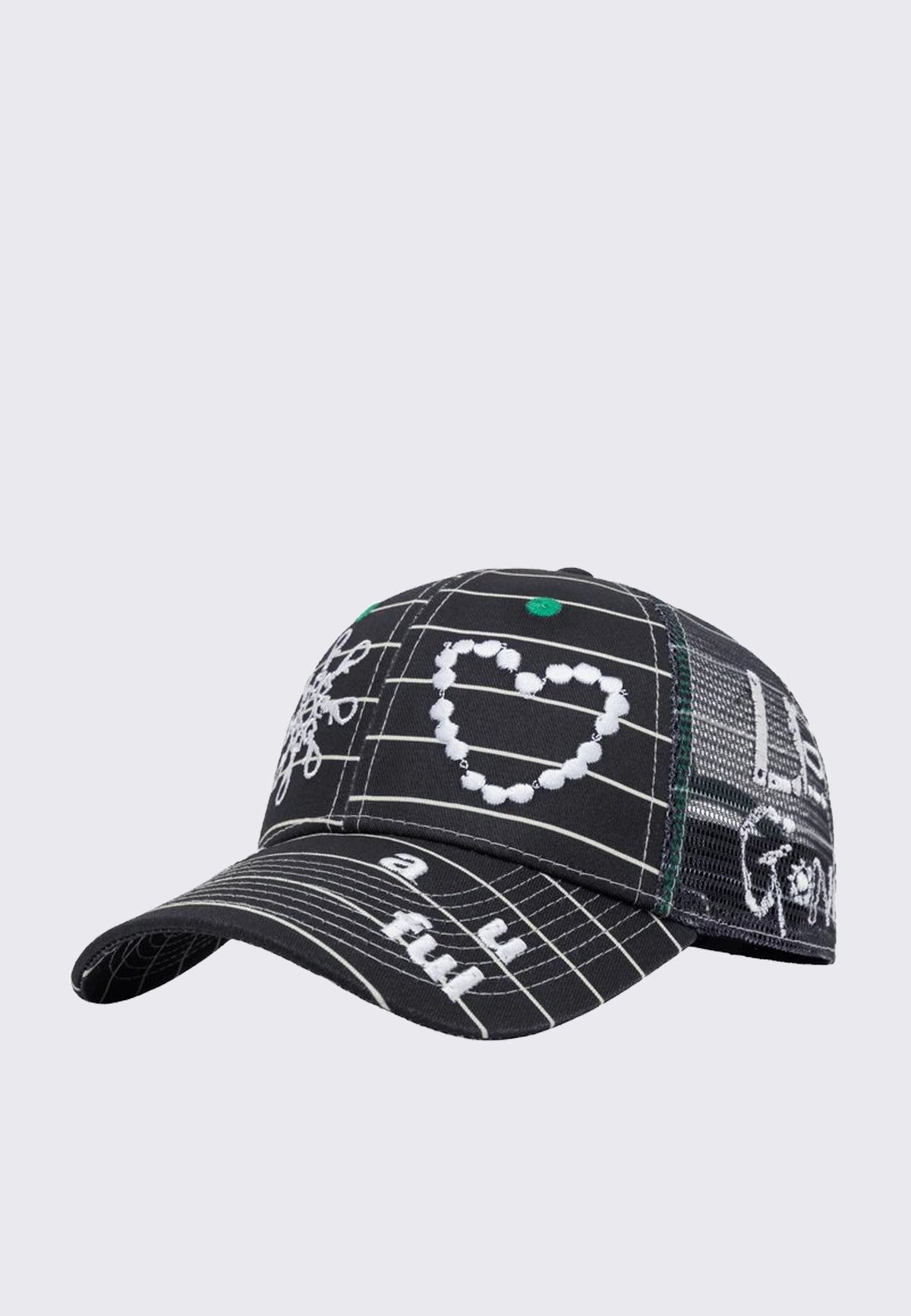 LEO GON'DO Biyu Hat - Black Stripe/White