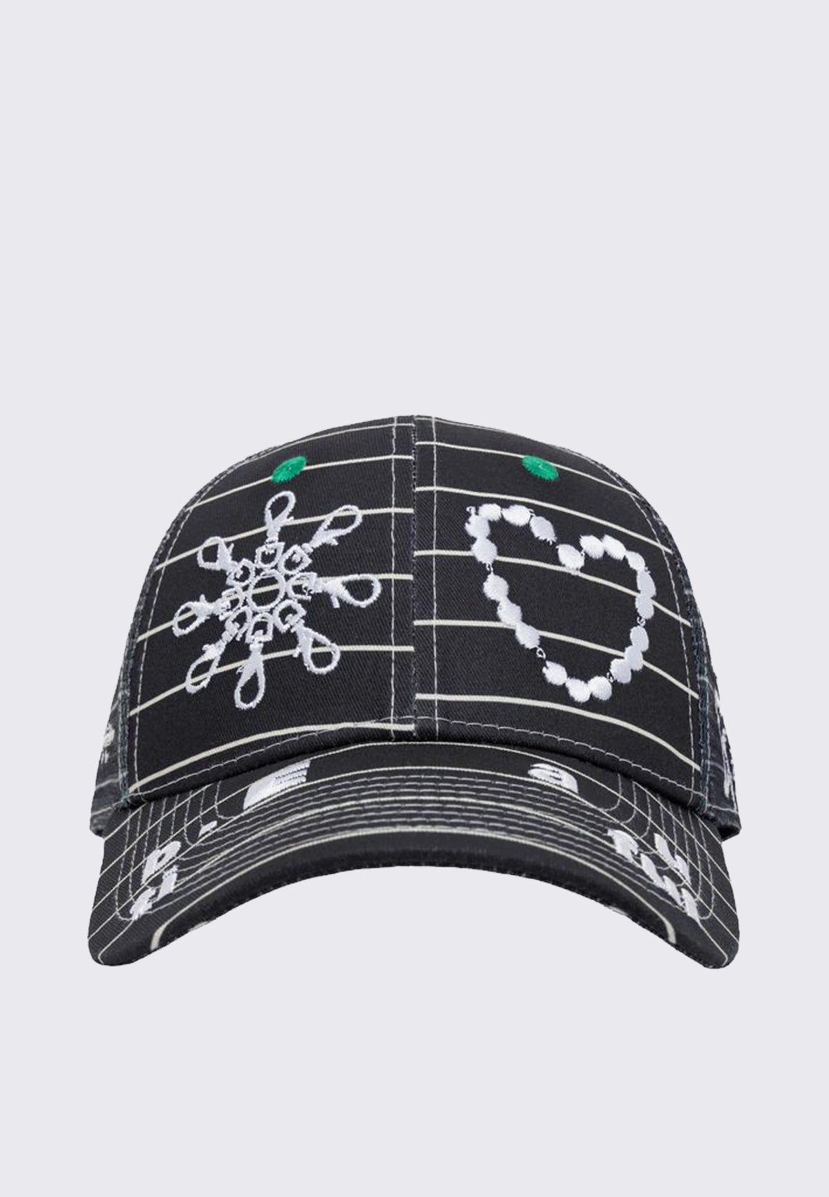 LEO GON'DO Biyu Hat - Black Stripe/White