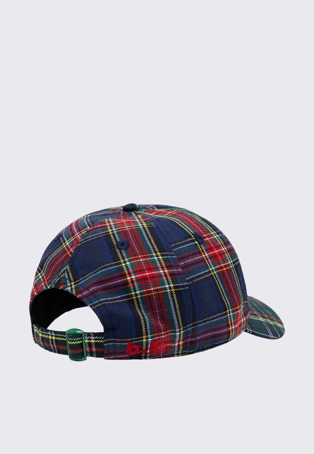 Empty Low Profile Hat - Green Plaid/Navy Plaid