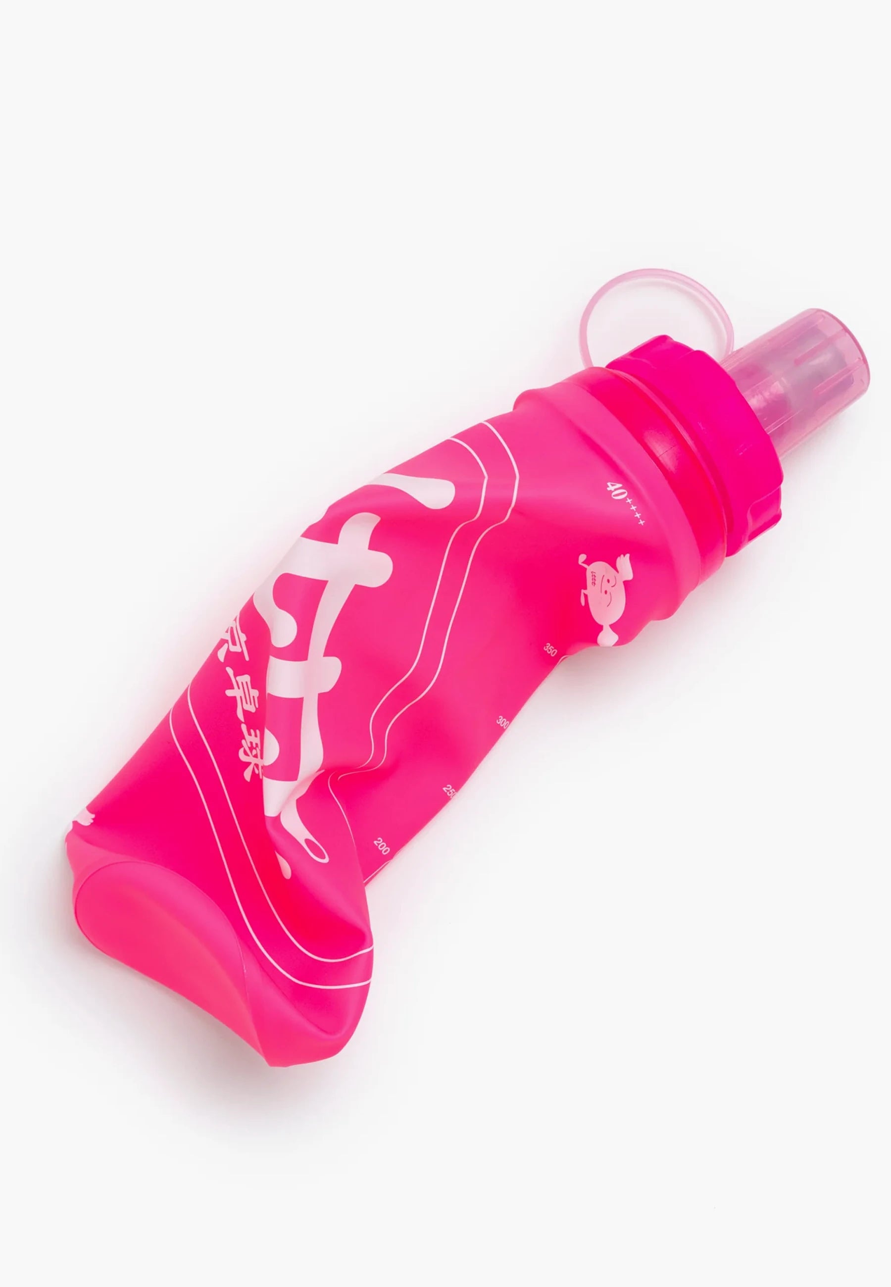 b.Eautiful x LTTT OEM Soft Flask 473ml - Hot Pink/White