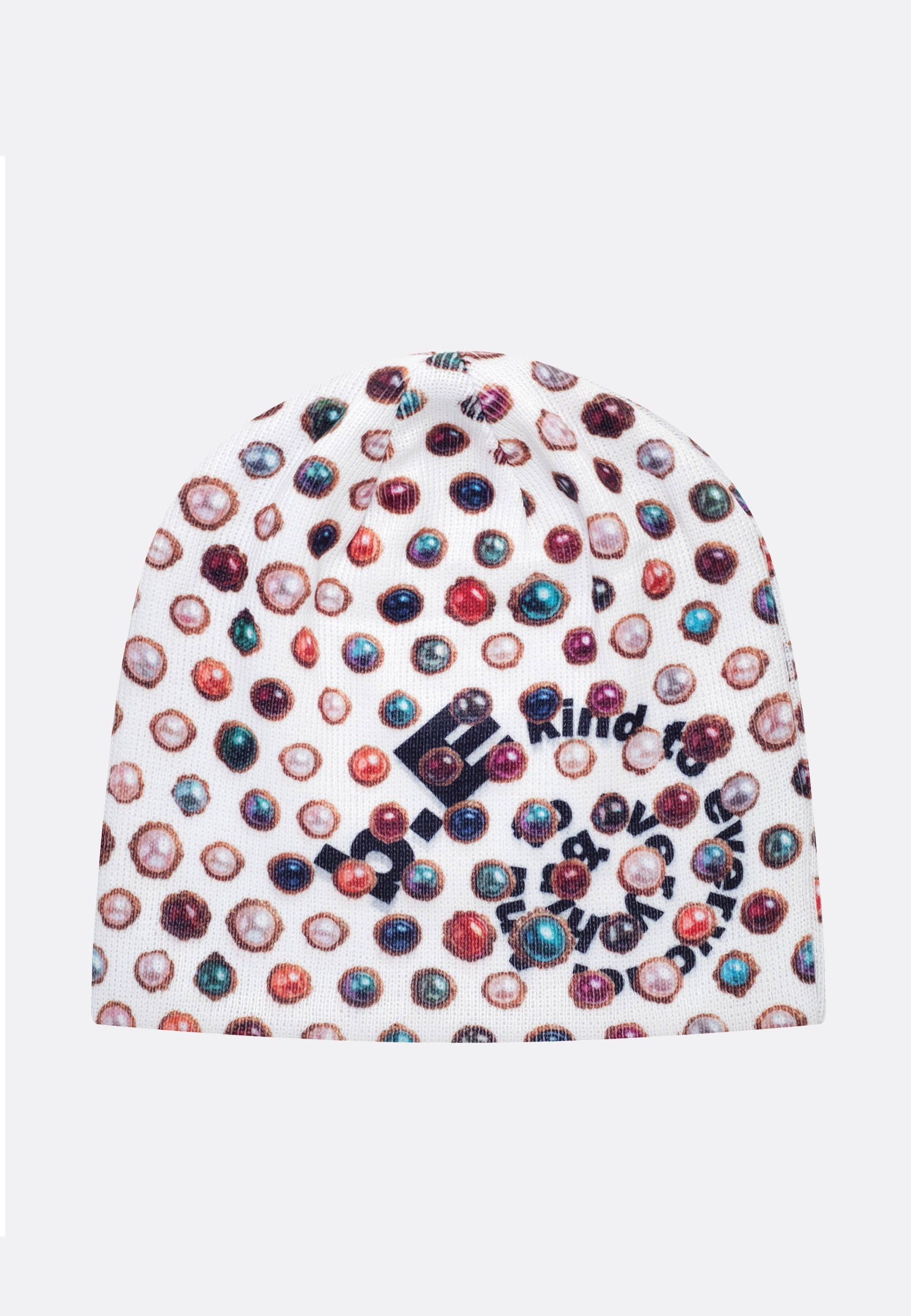 Jewel Beanie - White/Black