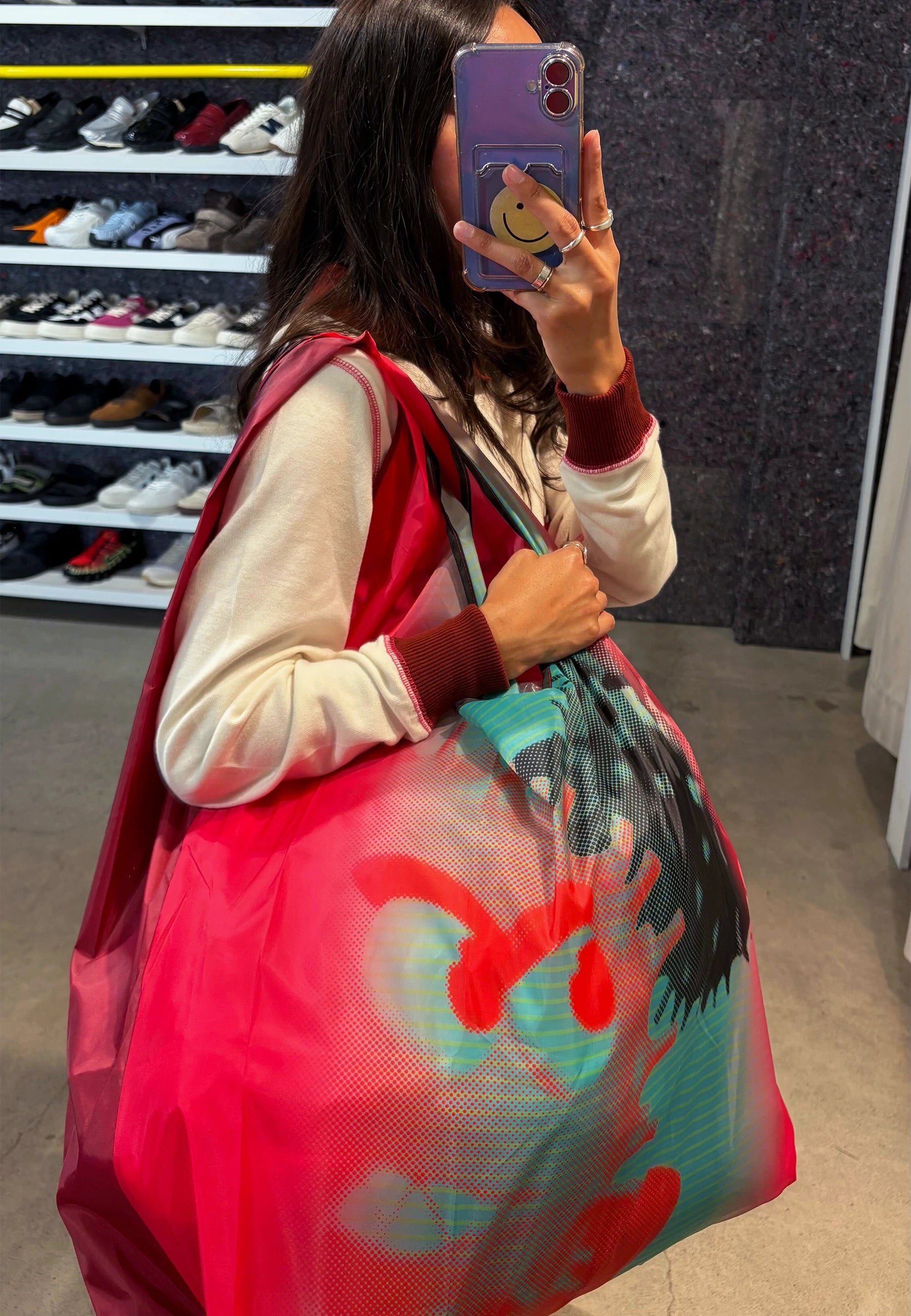 b.Eautiful x LTTT Globe Reusable Bag XL - Black/Green