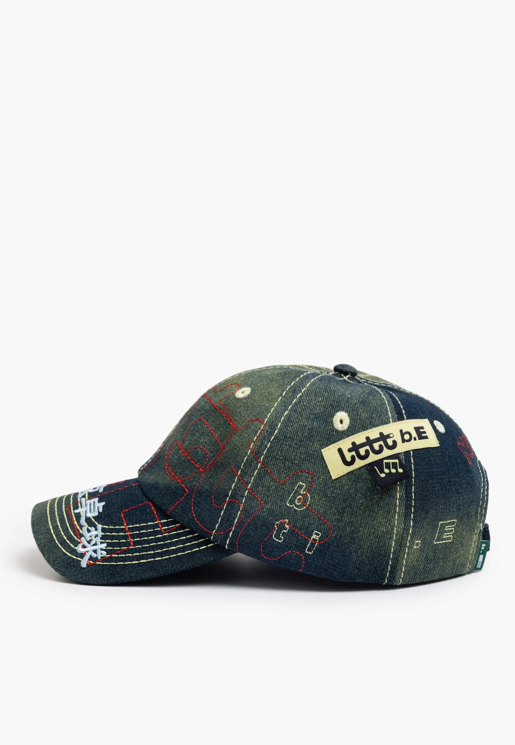 b.Eautiful x LTTT Vapor Hat - Fade Denim/Red