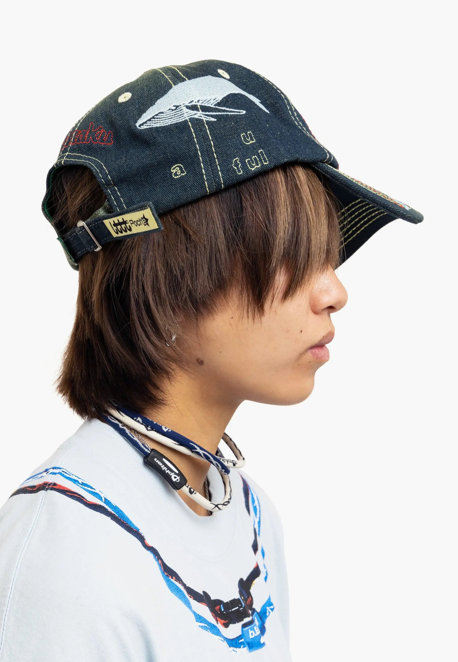 b.Eautiful | Buy b.Eautiful x LTTT Vapor Hat - Fade Denim/Red b.Eautiful | Buy b.Eautiful x LTTT Vapor Hat - Fade Denim/Red