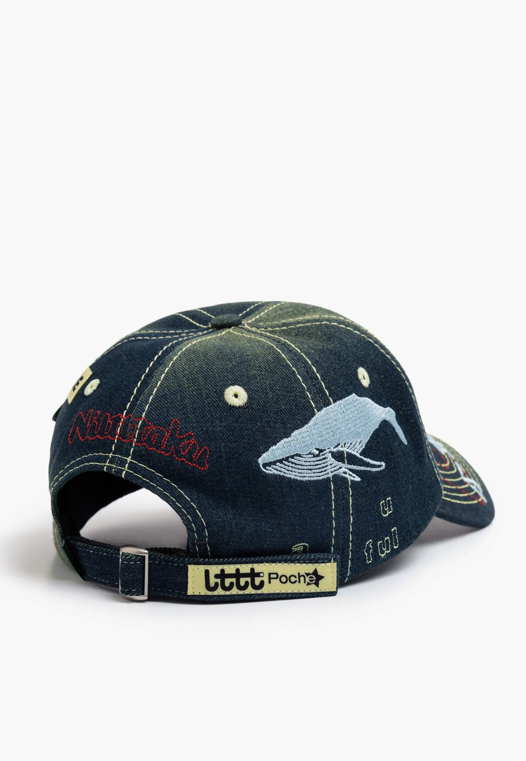 b.Eautiful x LTTT Vapor Hat - Fade Denim/Red