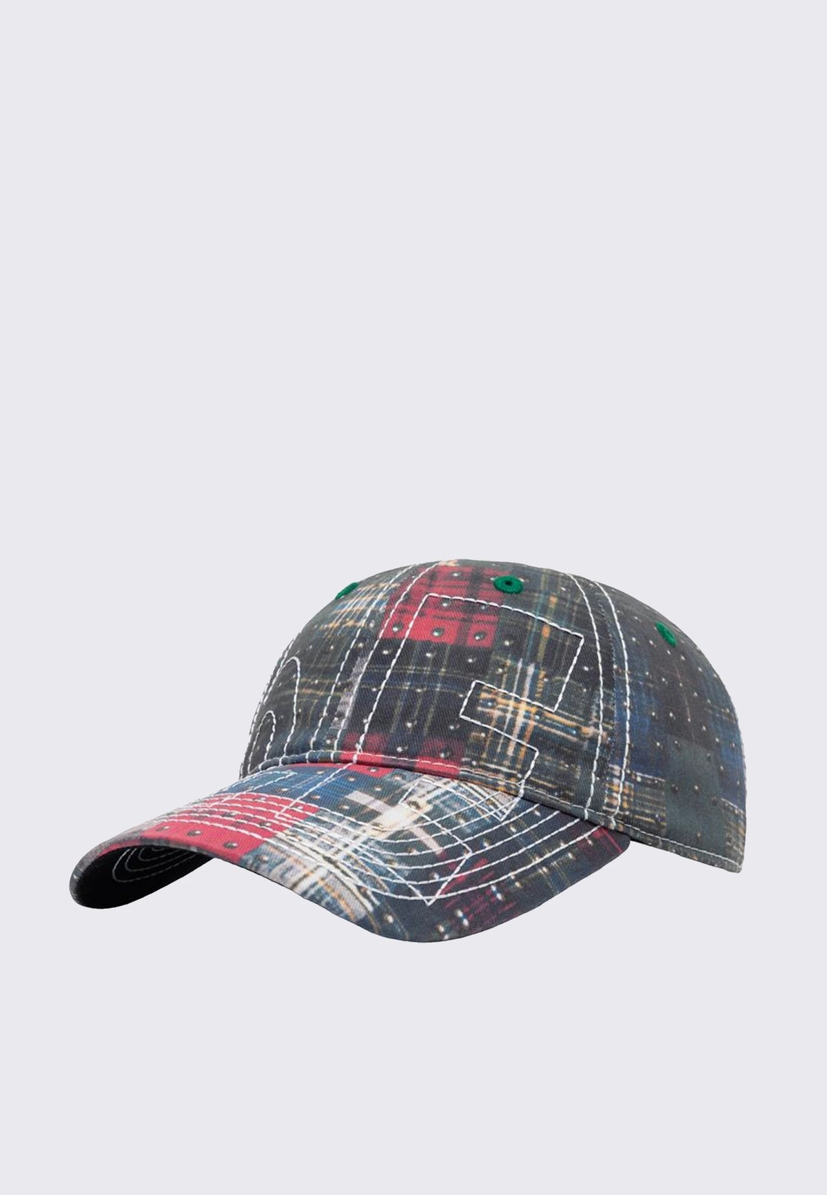Vapor Low Profile Hat - Studded Plaid/White