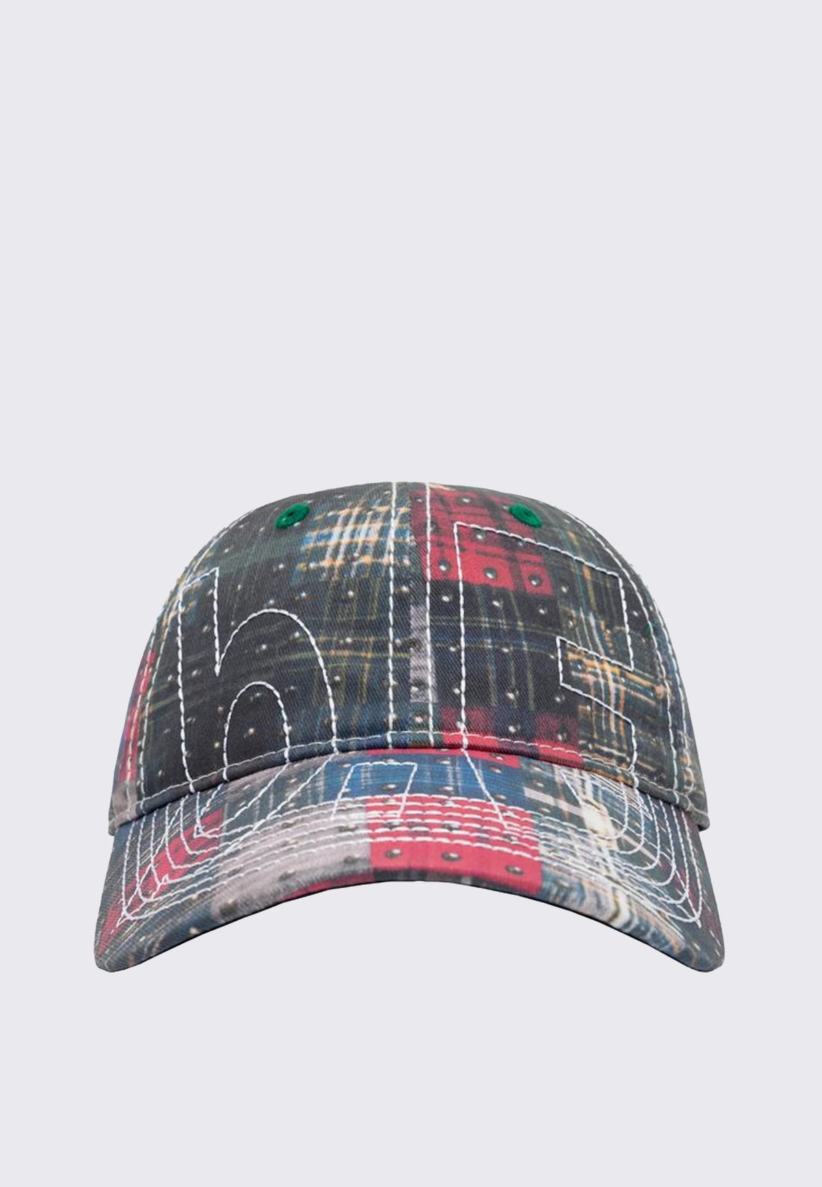 Vapor Low Profile Hat - Studded Plaid/White