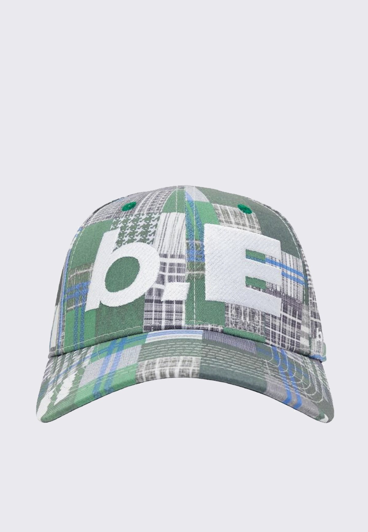 b.E Hat - Green Mix Checker
