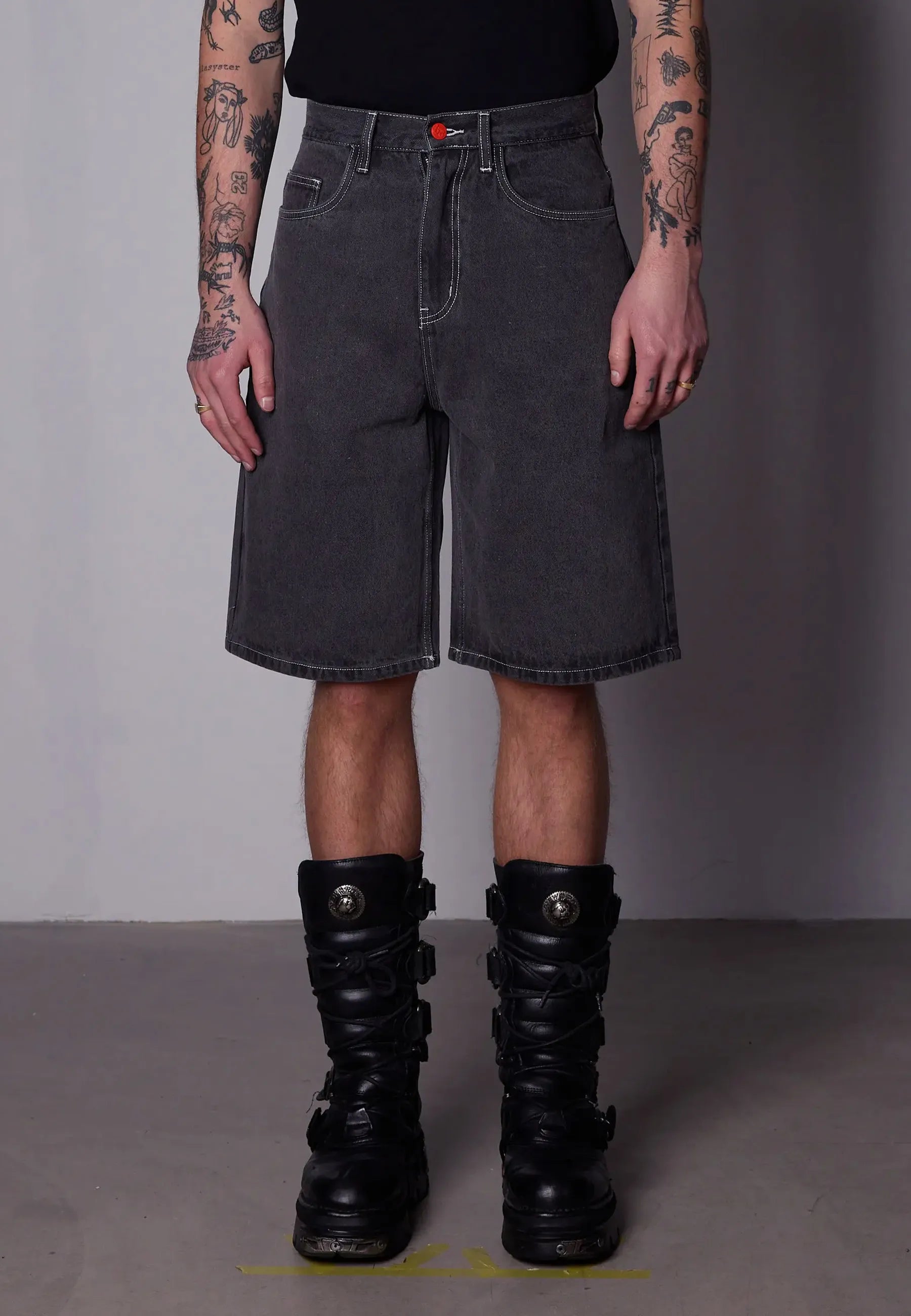 Super Loose Shorts - Light Grey